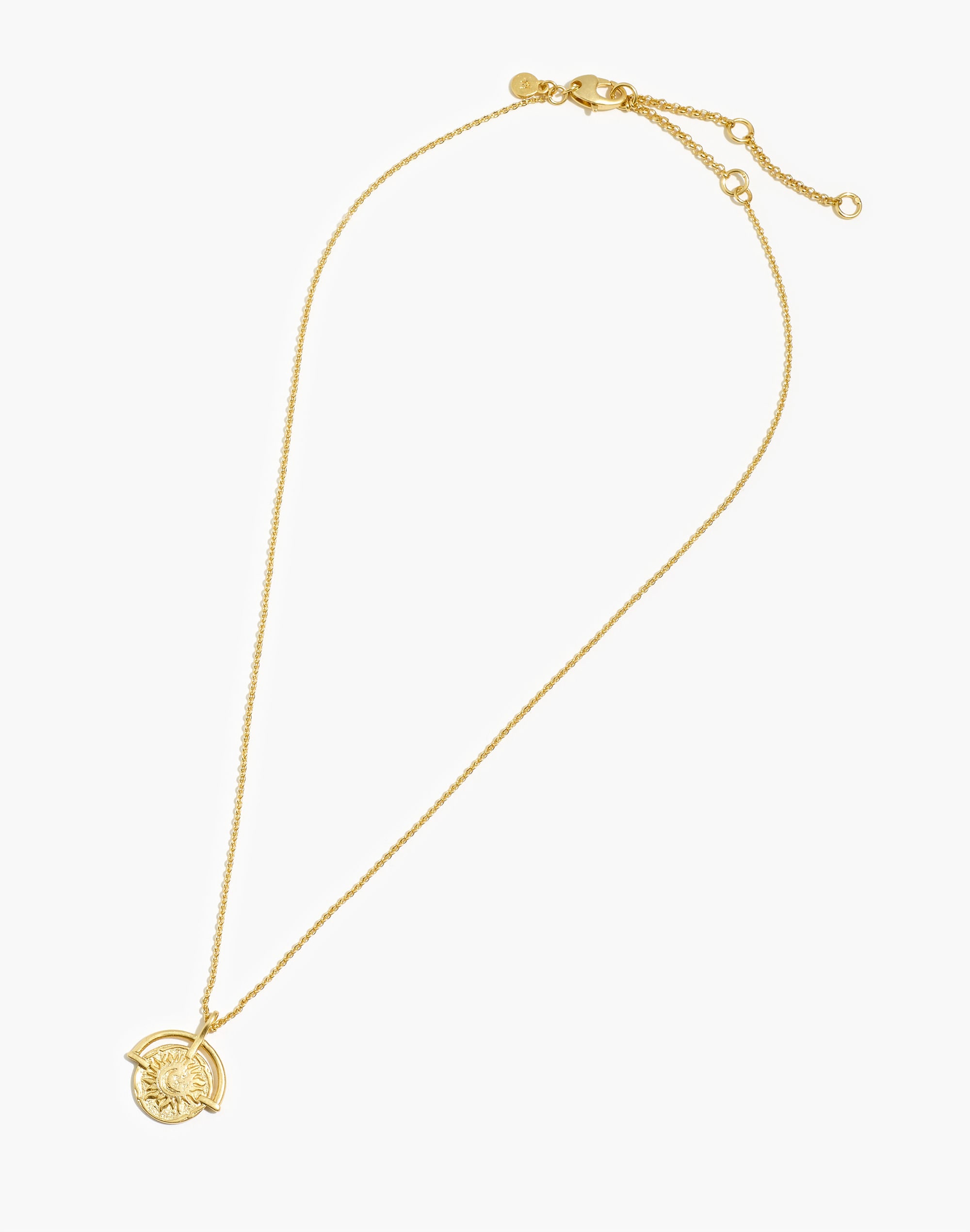 Sunray Coin Pendant Necklace | Madewell