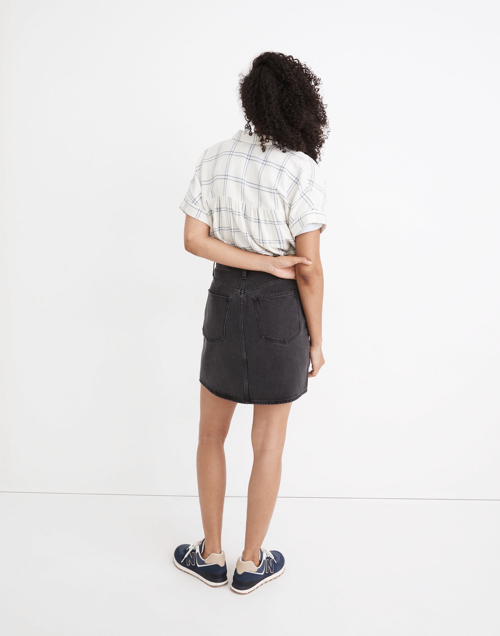 Rigid Denim High-Waist Straight Mini Skirt Berridge Wash | Madewell