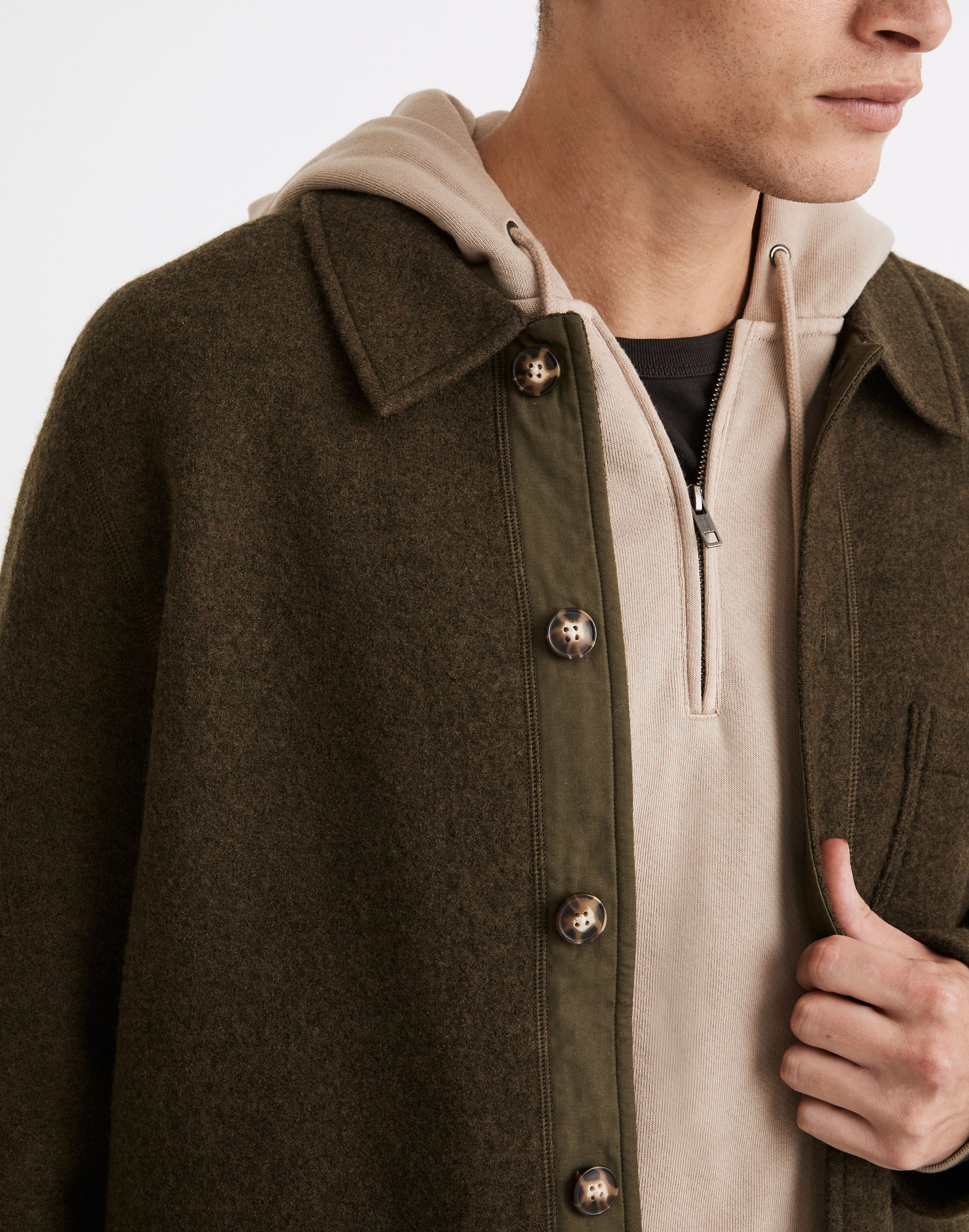 Boiled Wool Chore Coat | Madewell