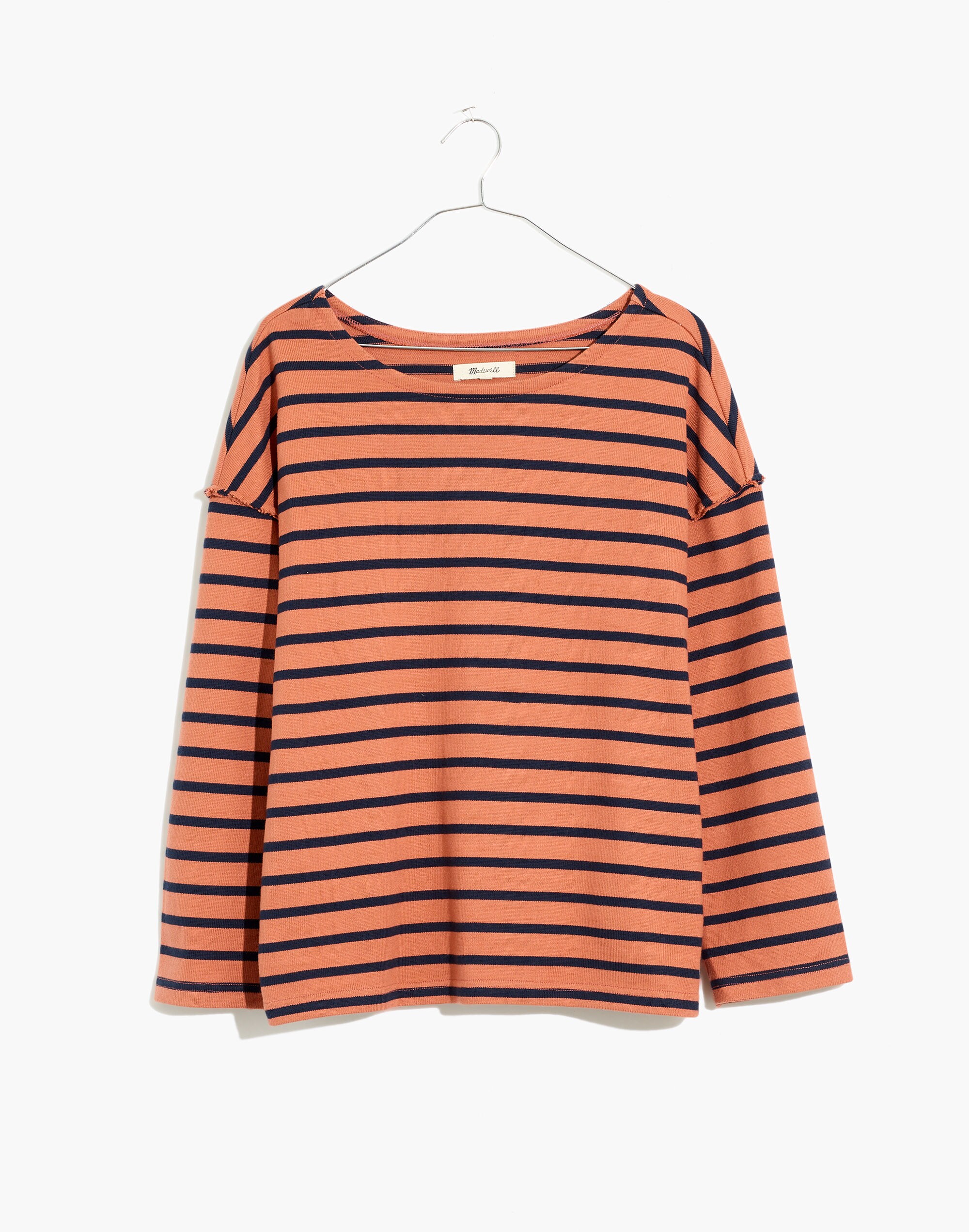 Luxe Long-Sleeve Tee Casler Stripe | Madewell