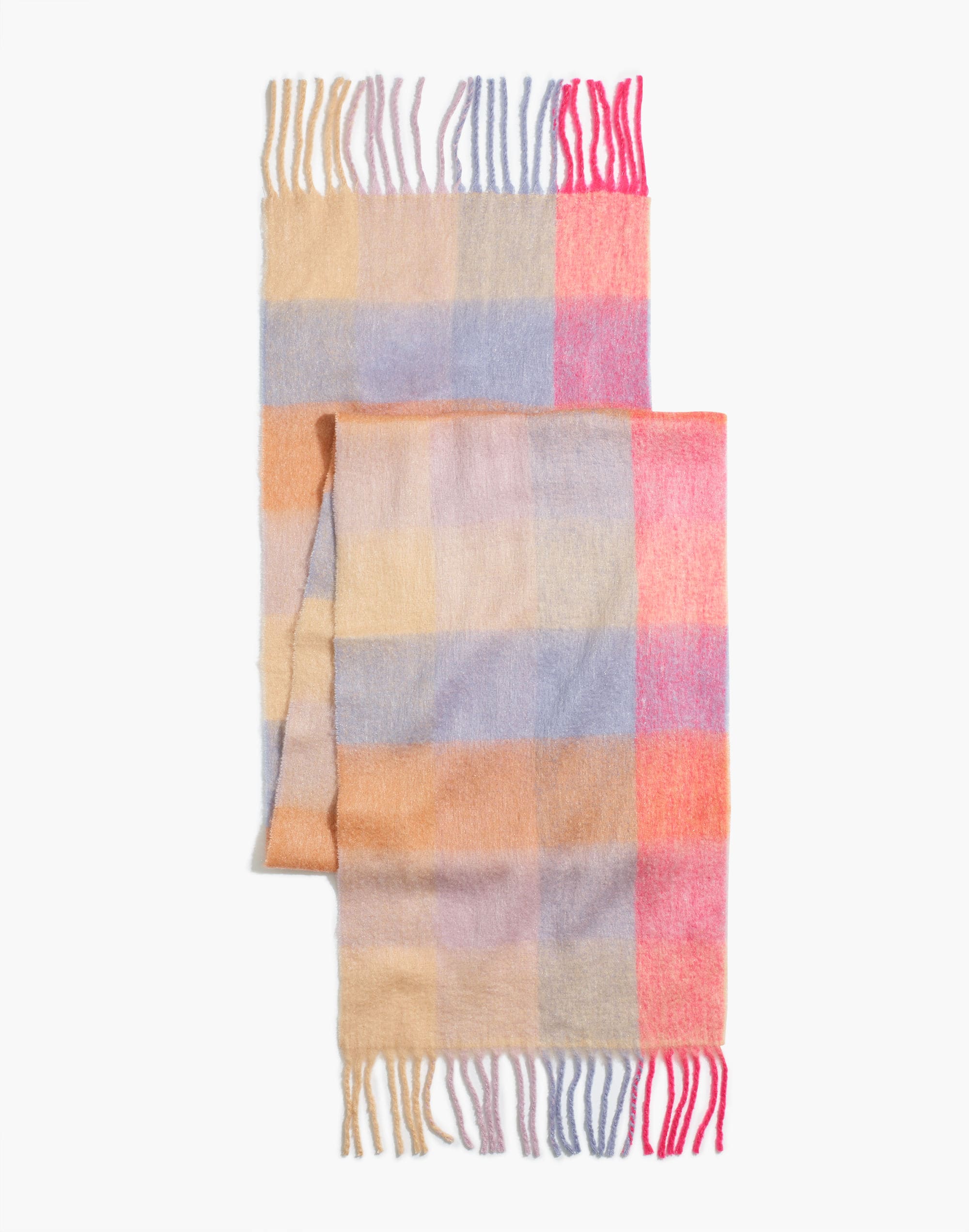 Brushed Pastel Plaid Scarf | Madewell