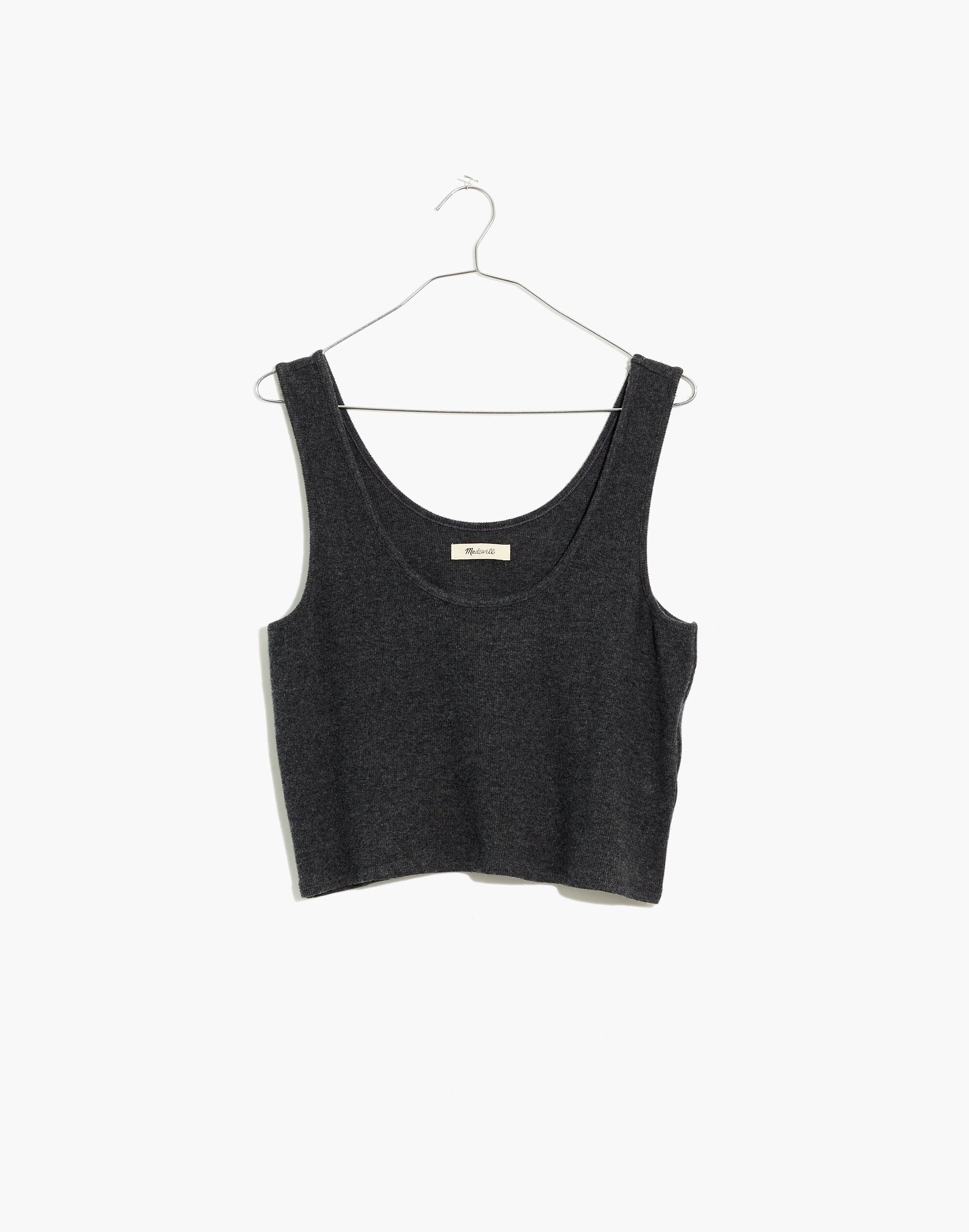 Brushed Rib Tank Crop Top | Madewell