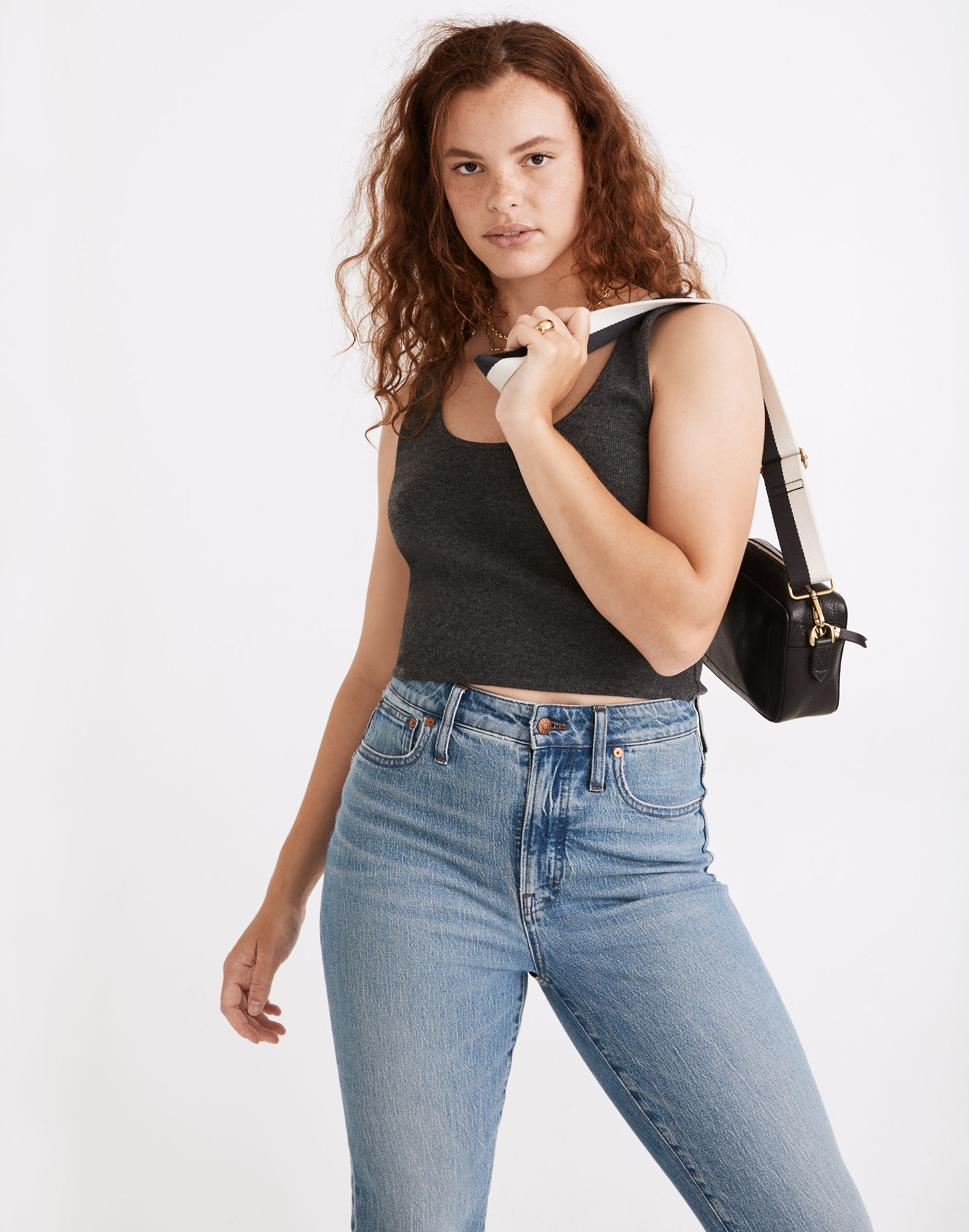 Brushed Rib Tank Crop Top | Madewell