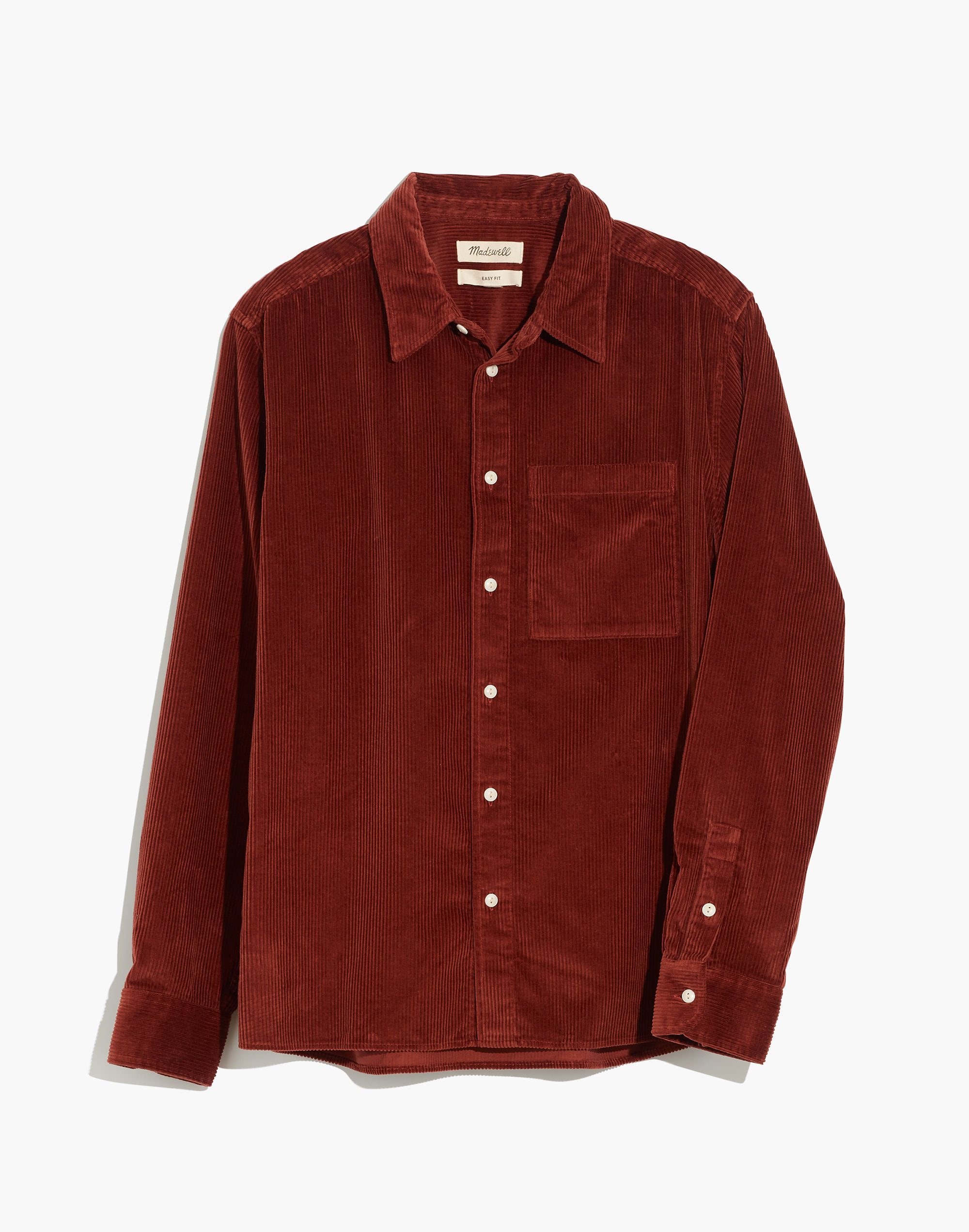 Easy Long-Sleeve Shirt Corduroy | Madewell