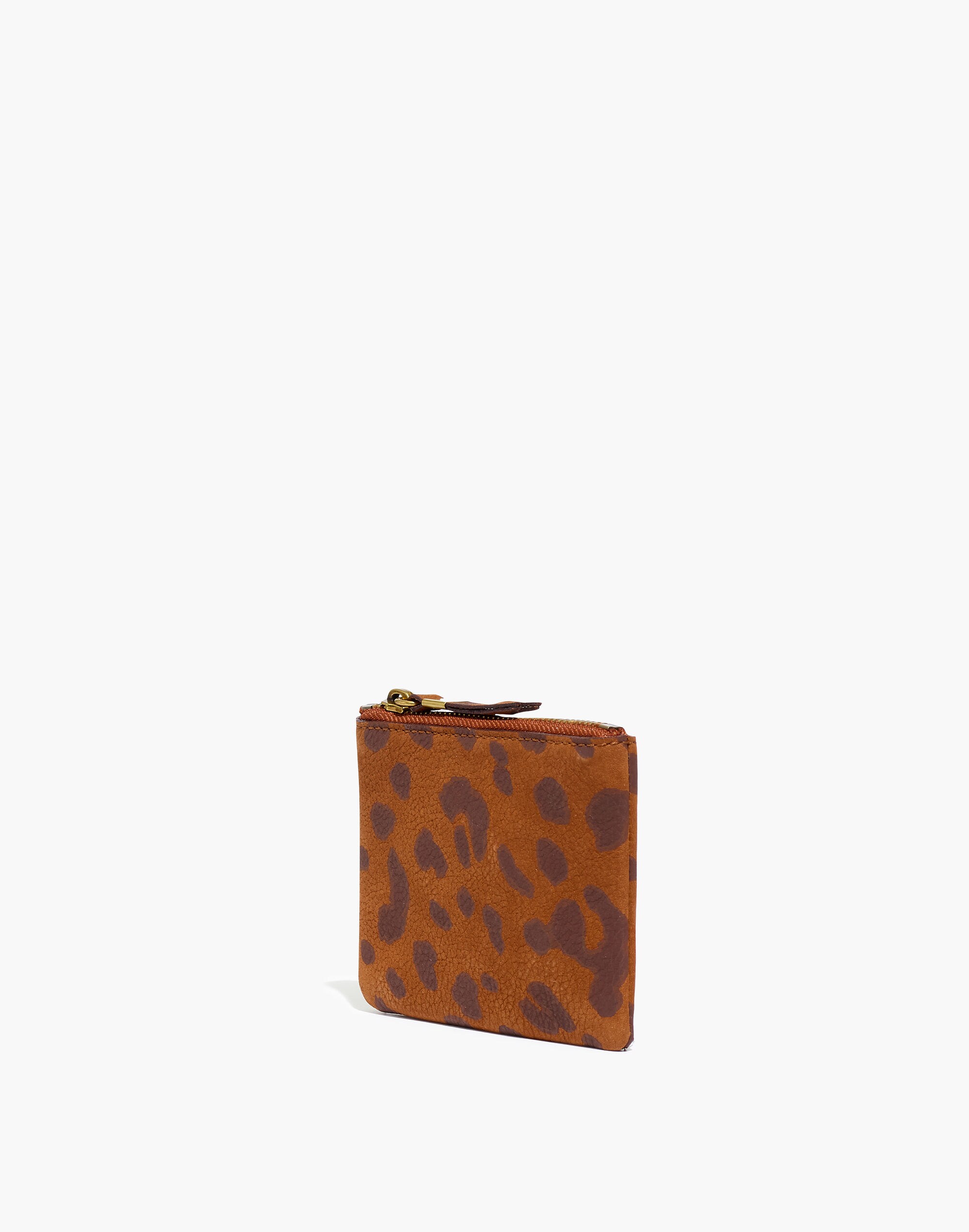 The Nubuck Pocket Pouch Wallet in Leopard Print | Madewell