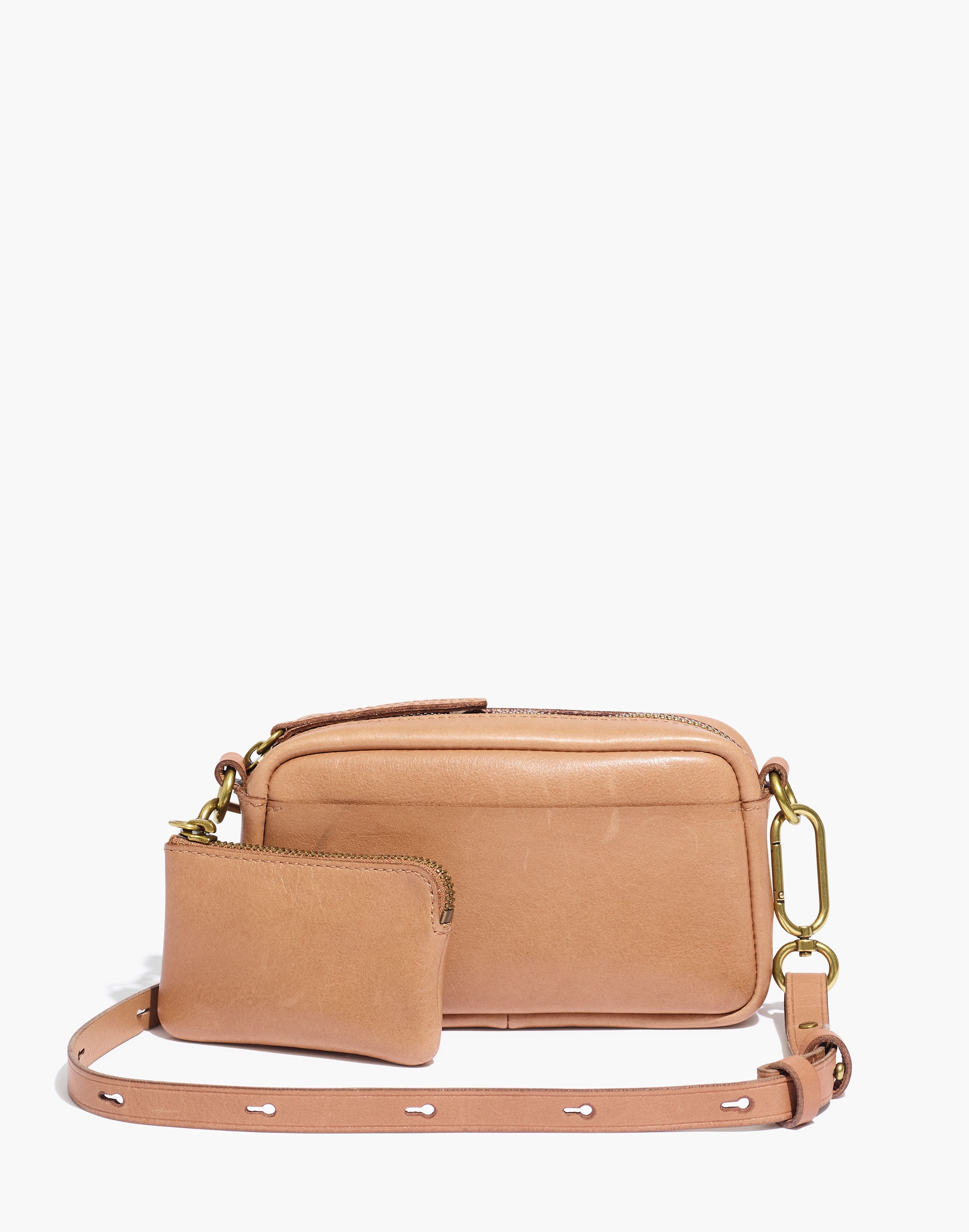 The Leather Carabiner Mini Crossbody Bag | Madewell