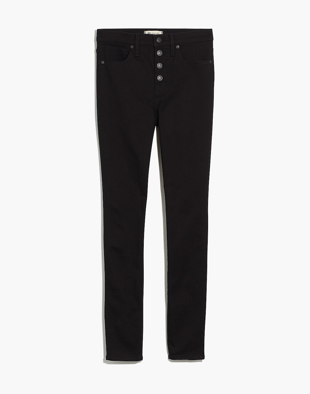 10 High-Rise Skinny Jeans in Black Frost