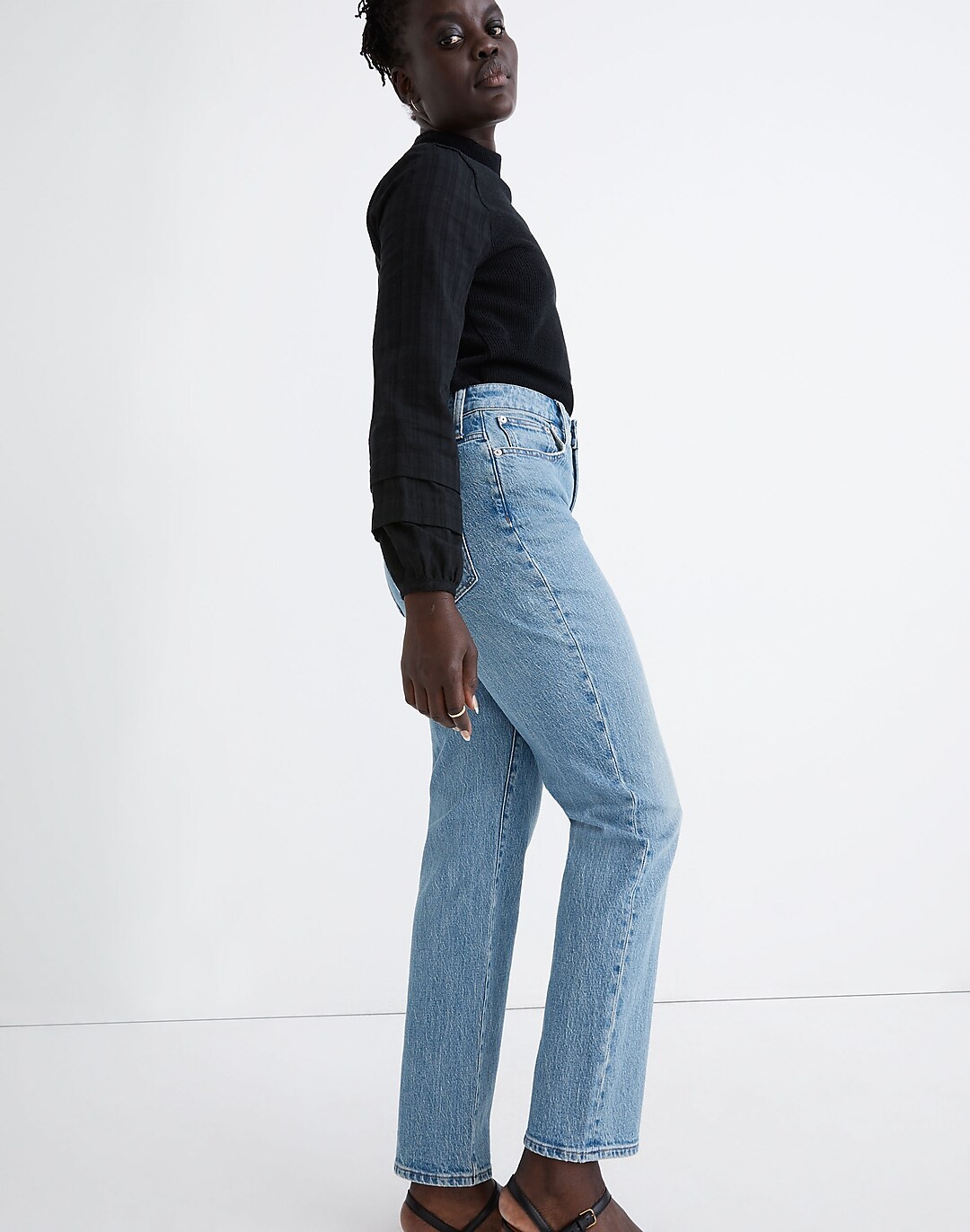 The Petite Curvy Perfect Vintage Straight Jean in Hoye Wash