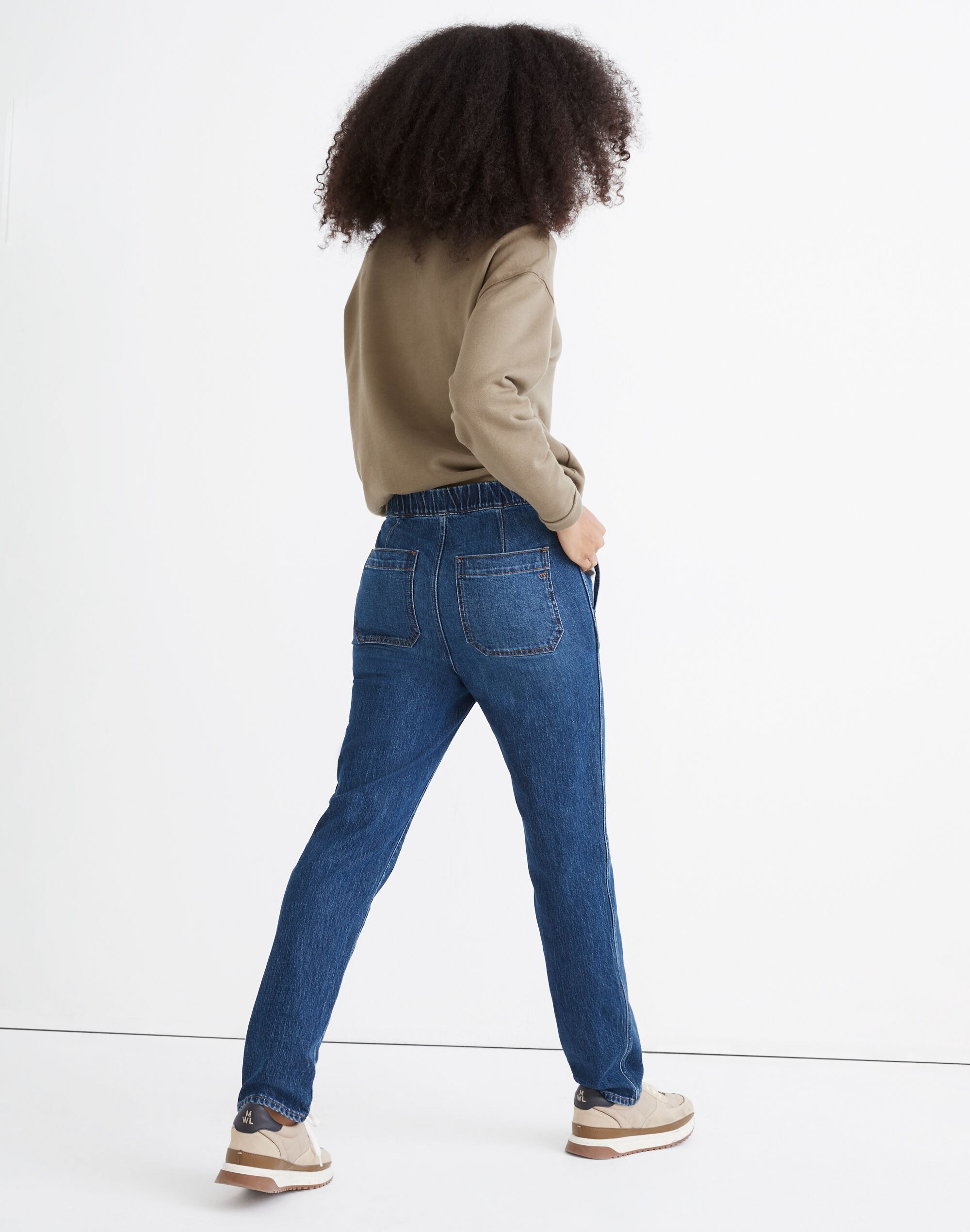 Pull-On Straight Jeans in Saull Wash | Madewell