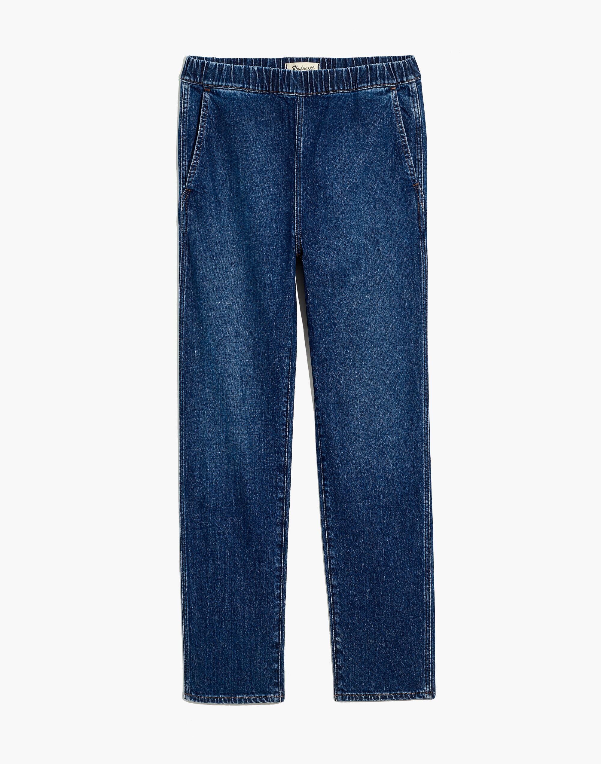 Pull-On Straight Jeans in Saull Wash | Madewell