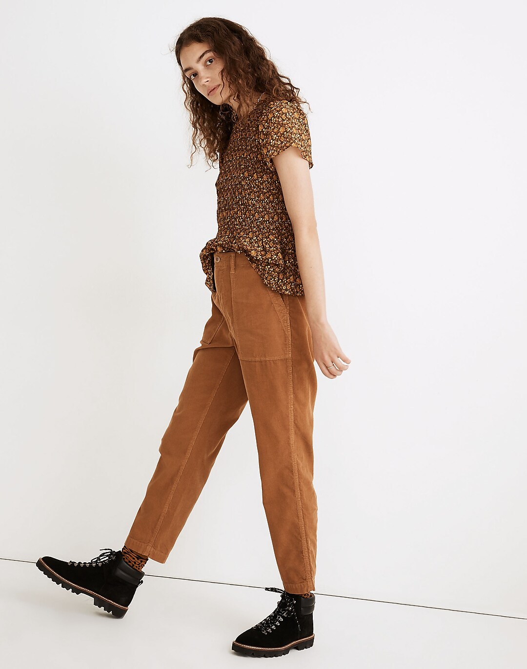 Corduroy Griff Tapered Fatigue Pants