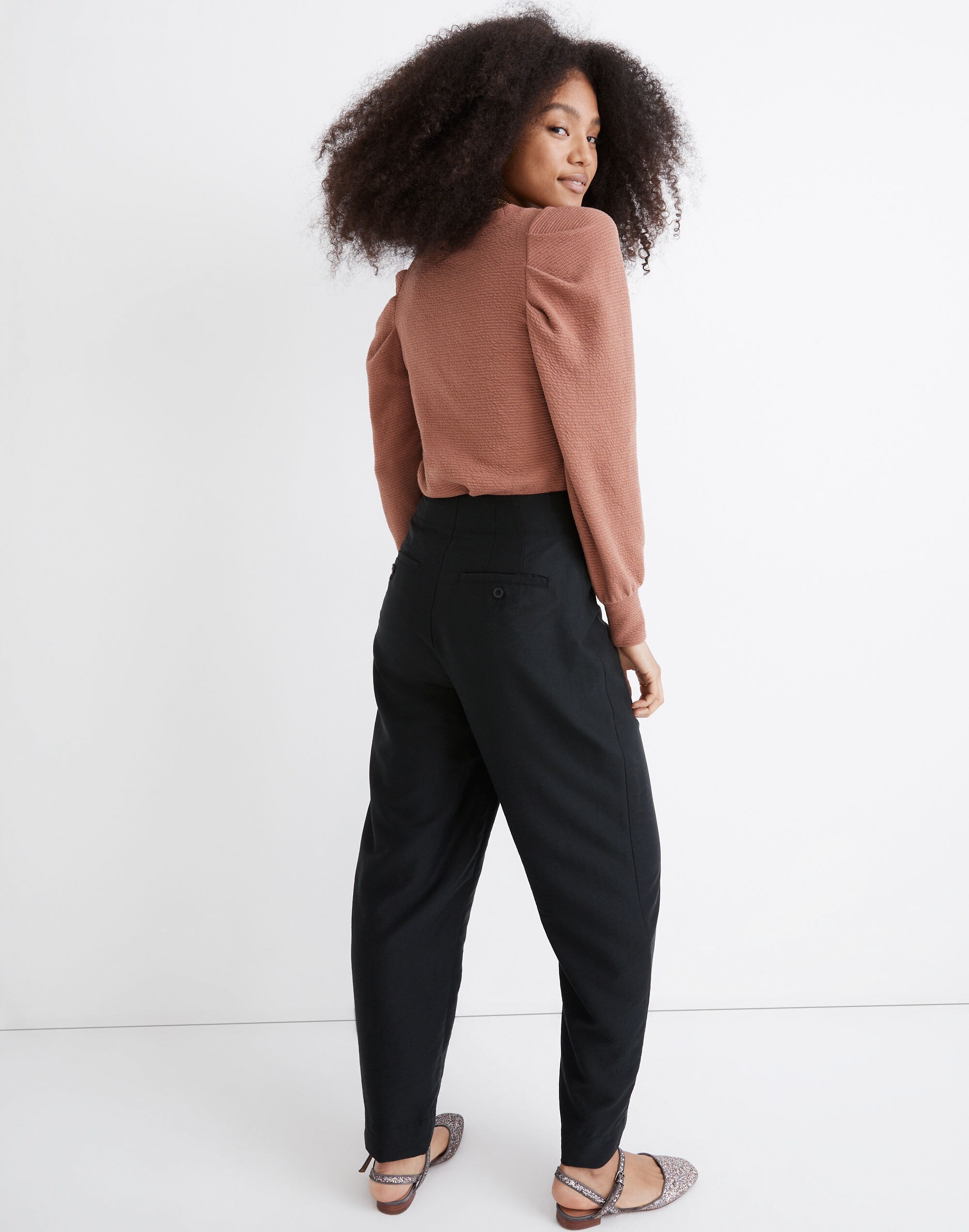 cruffin side snap button cropped pants-