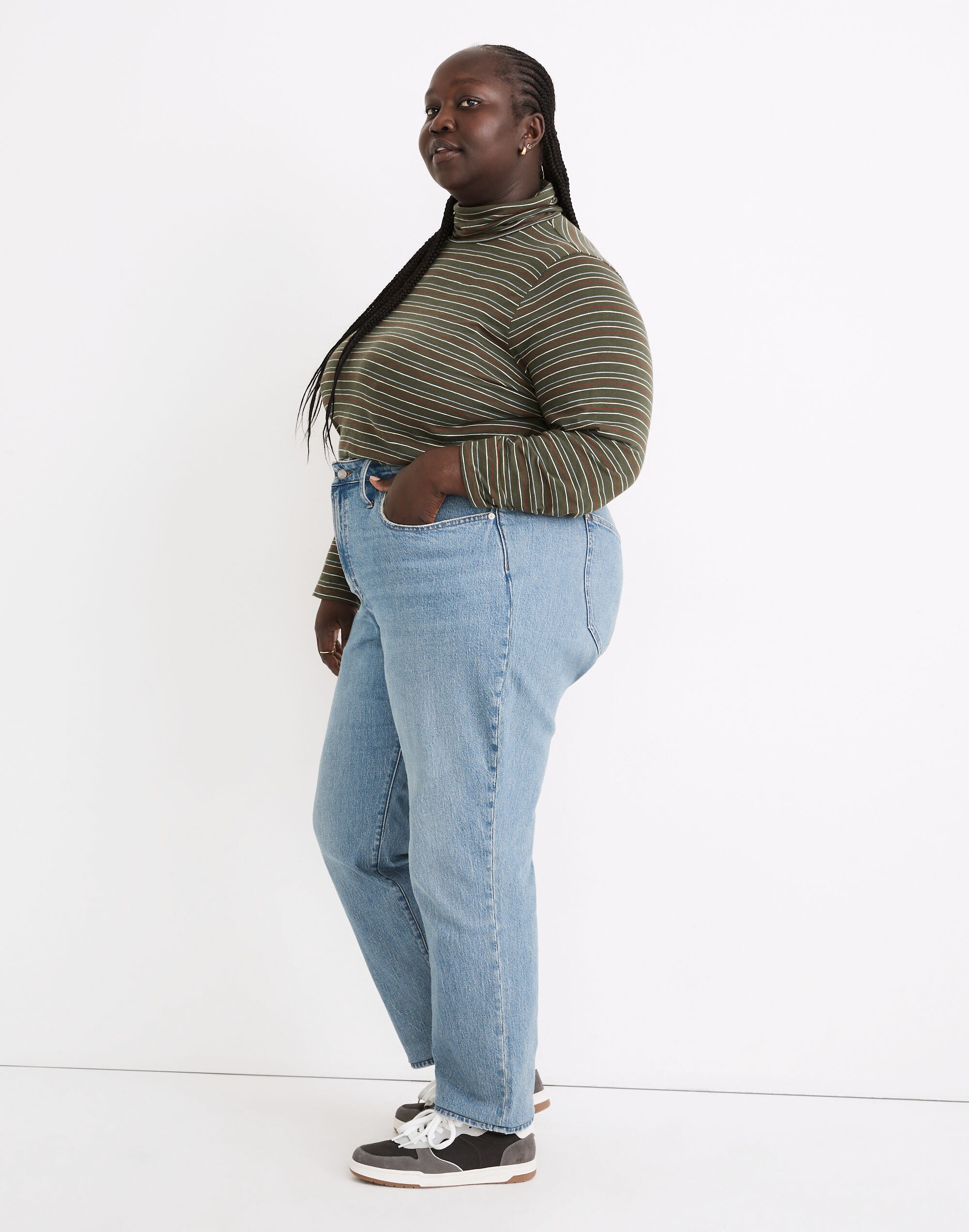 The Plus Curvy Perfect Vintage Straight Jean Hoye Wash | Madewell