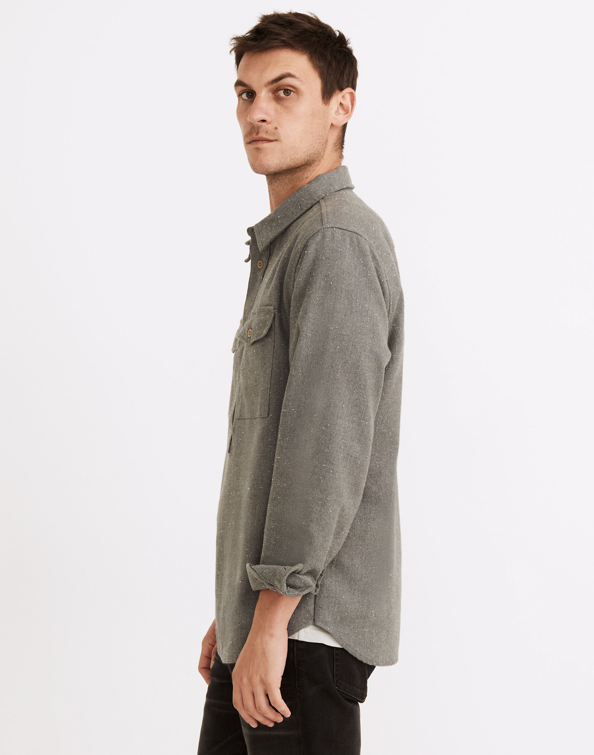 Nubby Easy Shirt-Jacket | Madewell