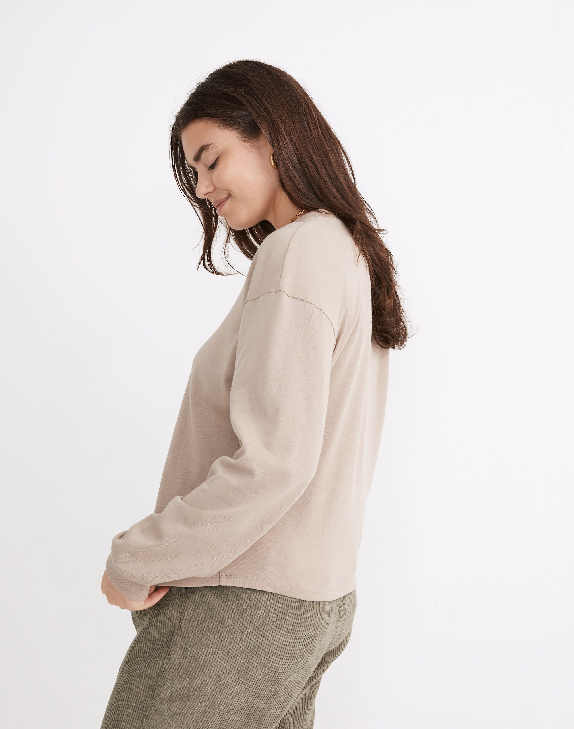 Supima® Cotton Essential Long-Sleeve Tee | Madewell