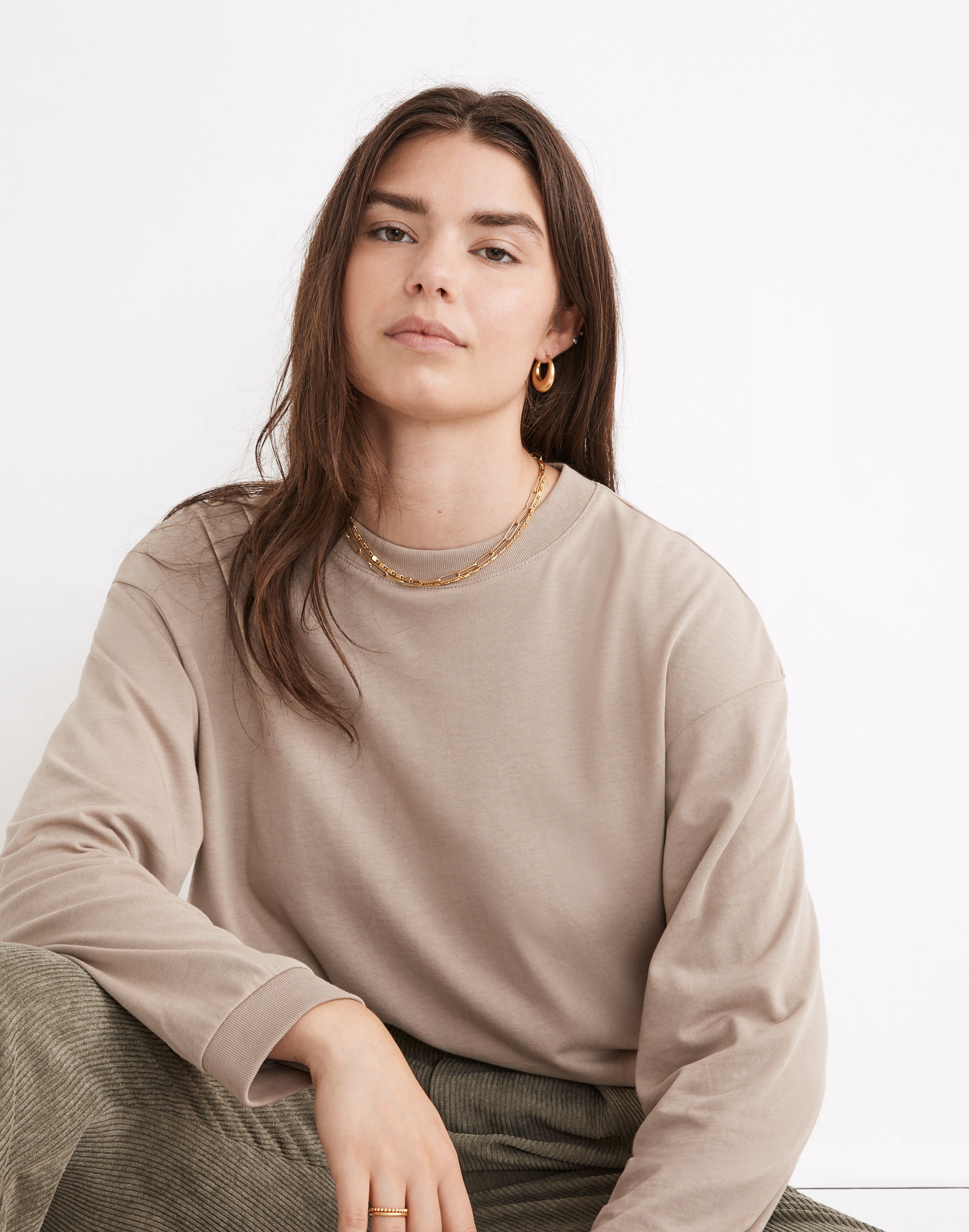 Supima® Cotton Essential Long-Sleeve Tee | Madewell