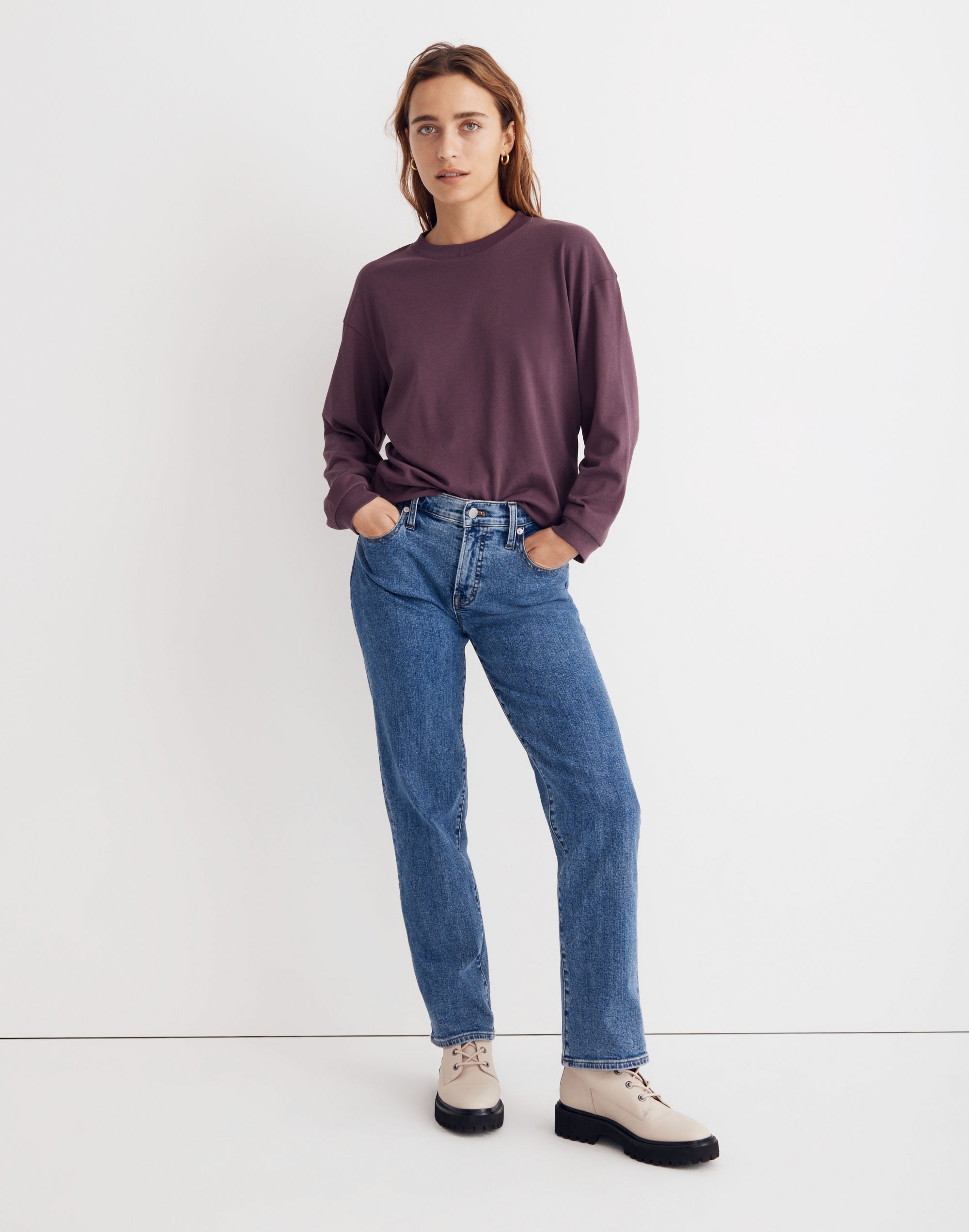 Supima® Cotton Essential Long-Sleeve Tee | Madewell