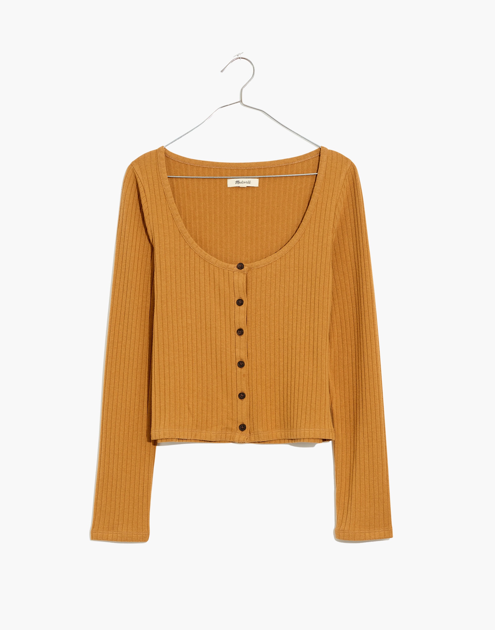 Ribbed Cardigan Crop Tee | Madewell