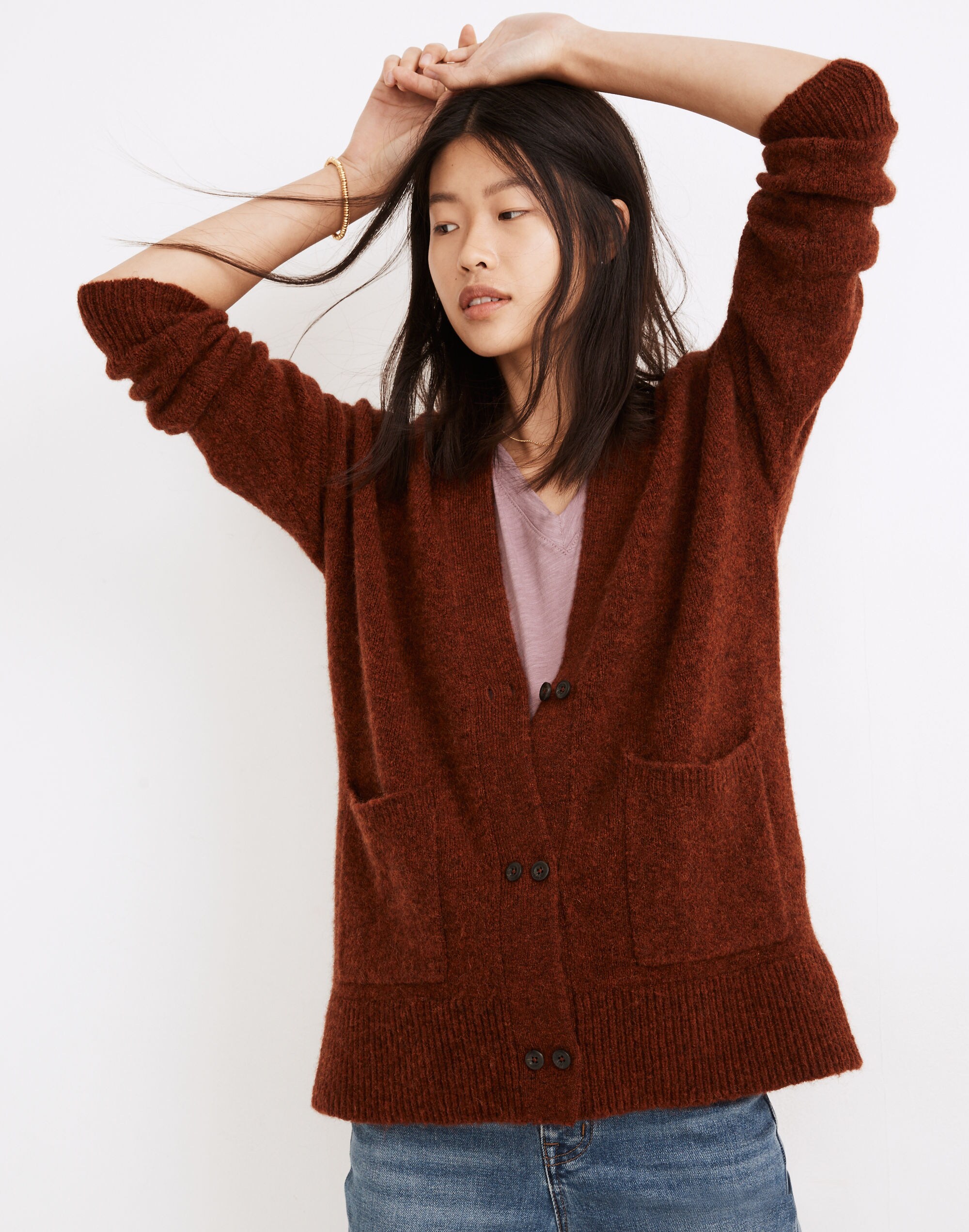 Allston Double-Button Cardigan Sweater | Madewell