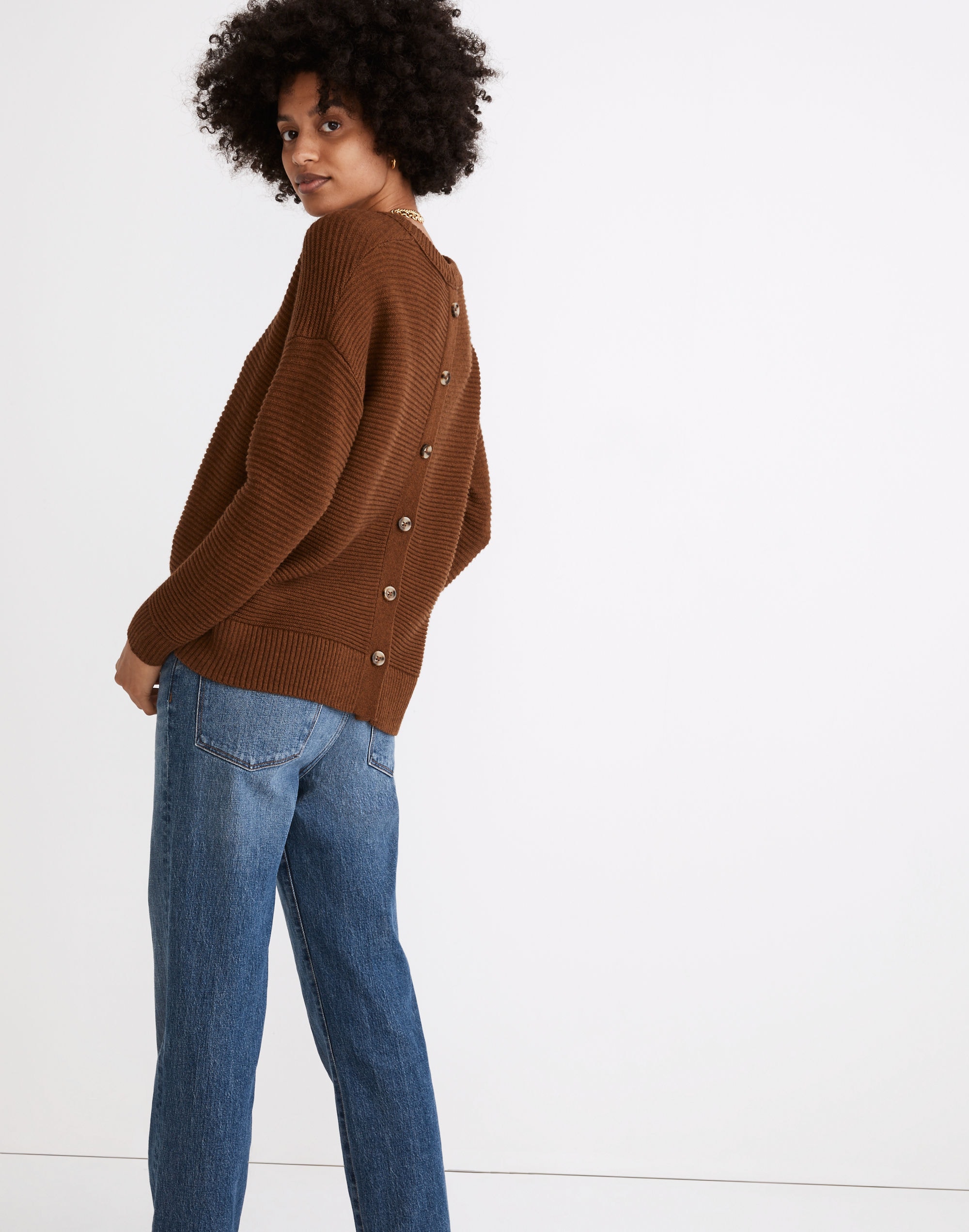 Greensboro Button-Back Sweater | Madewell