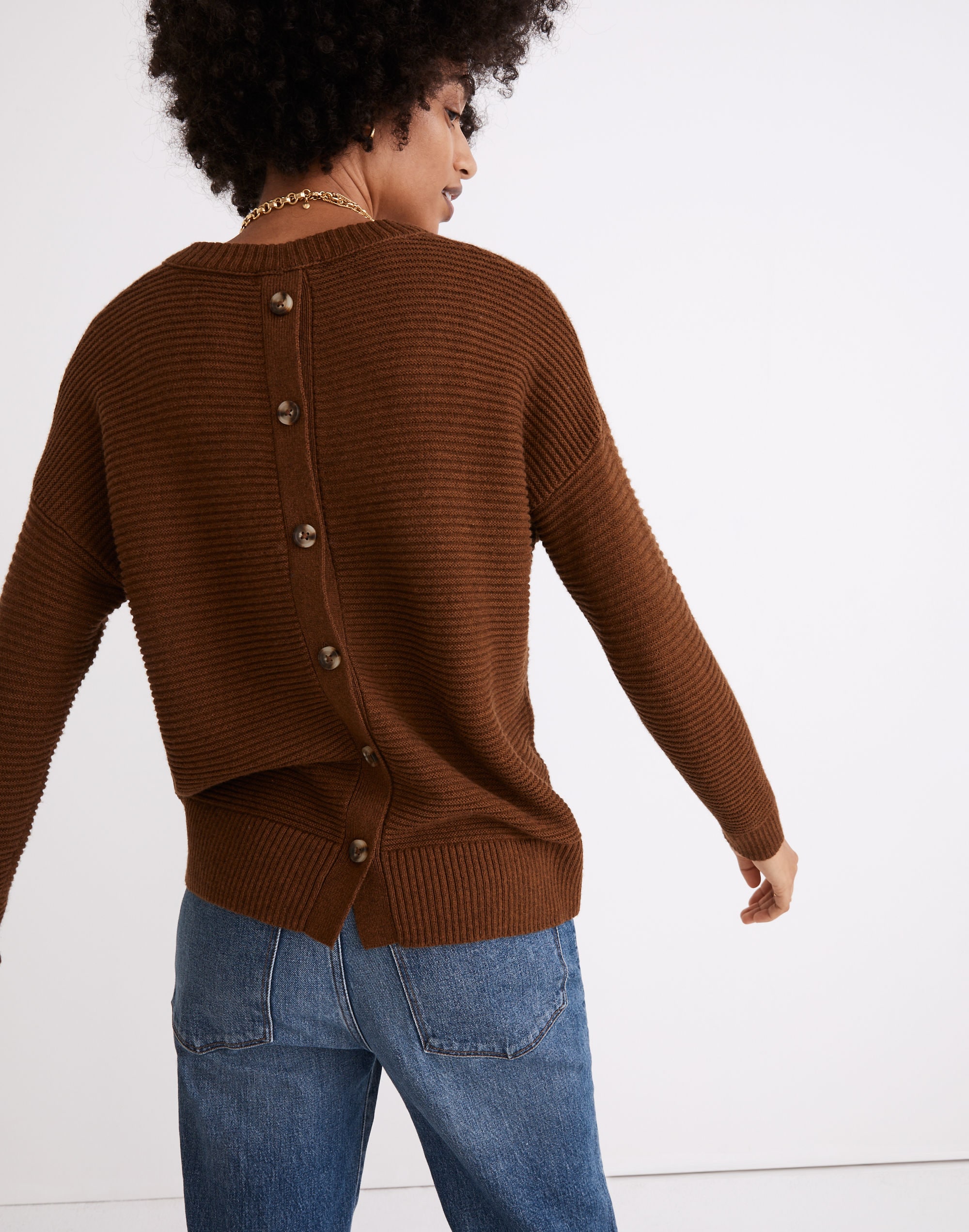 Greensboro Button-Back Sweater | Madewell