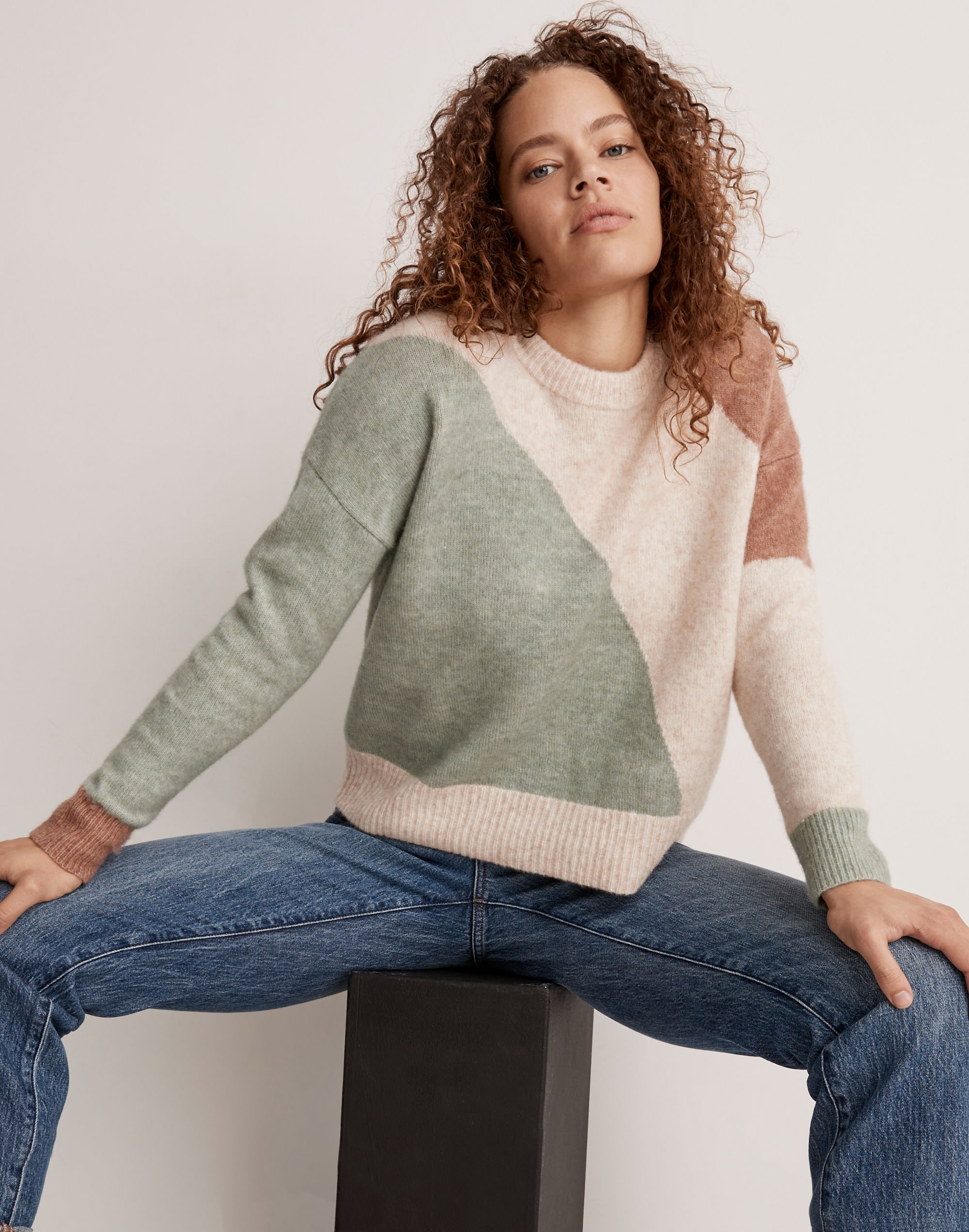 Cedarbrook Pullover Sweater Colorblock | Madewell