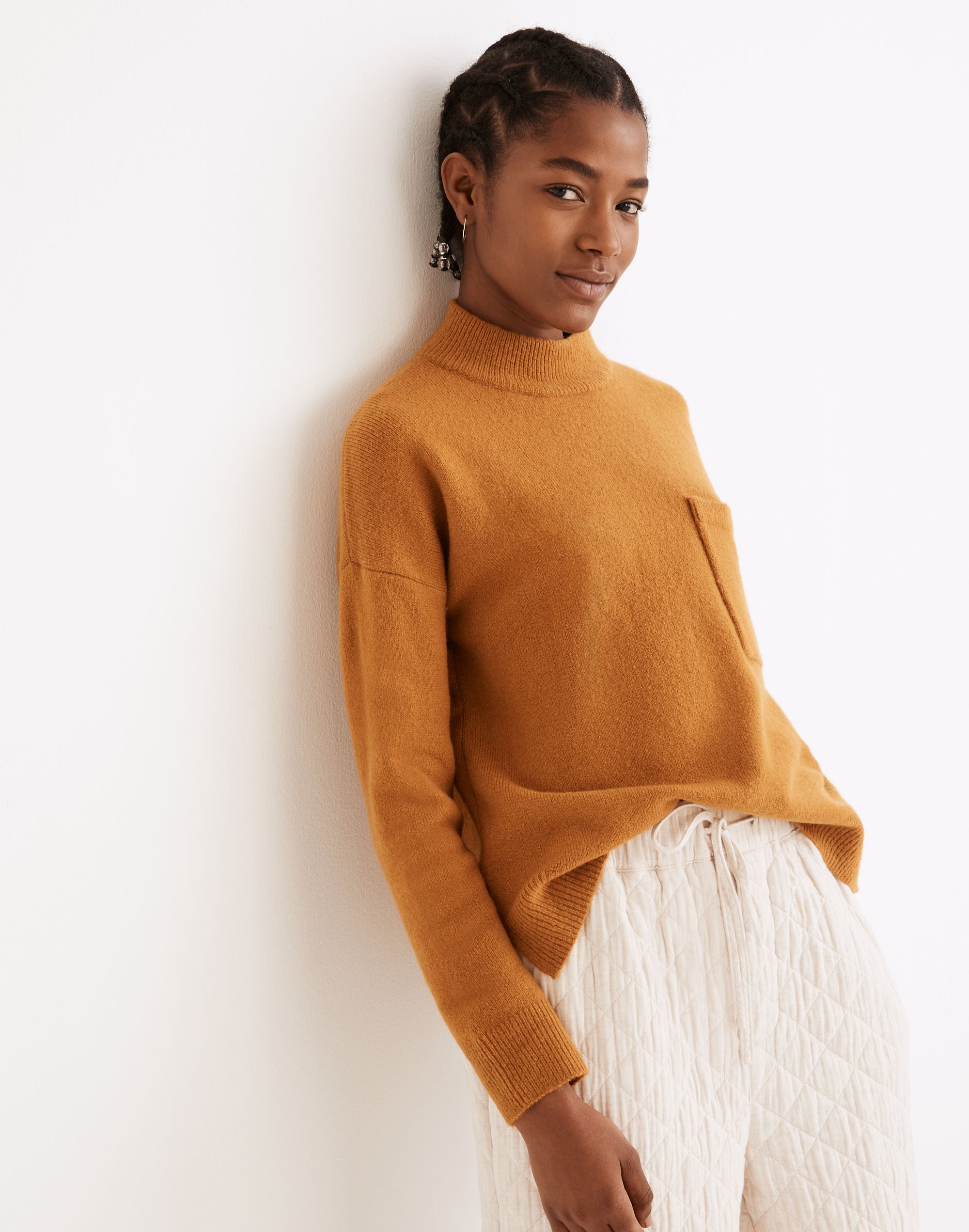 Redmond Mockneck Pocket Sweater | Madewell