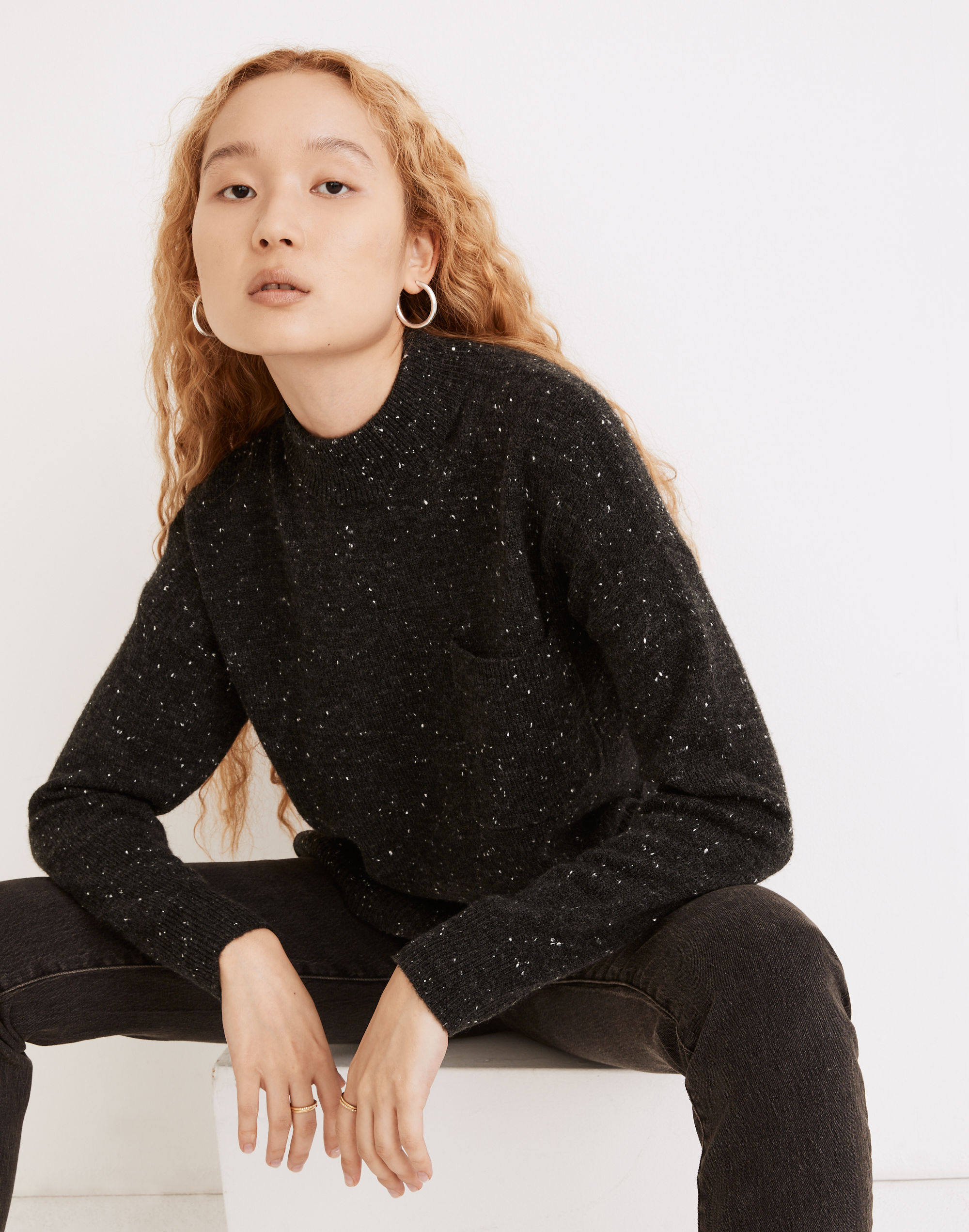 Donegal Redmond Mockneck Pocket Sweater | Madewell