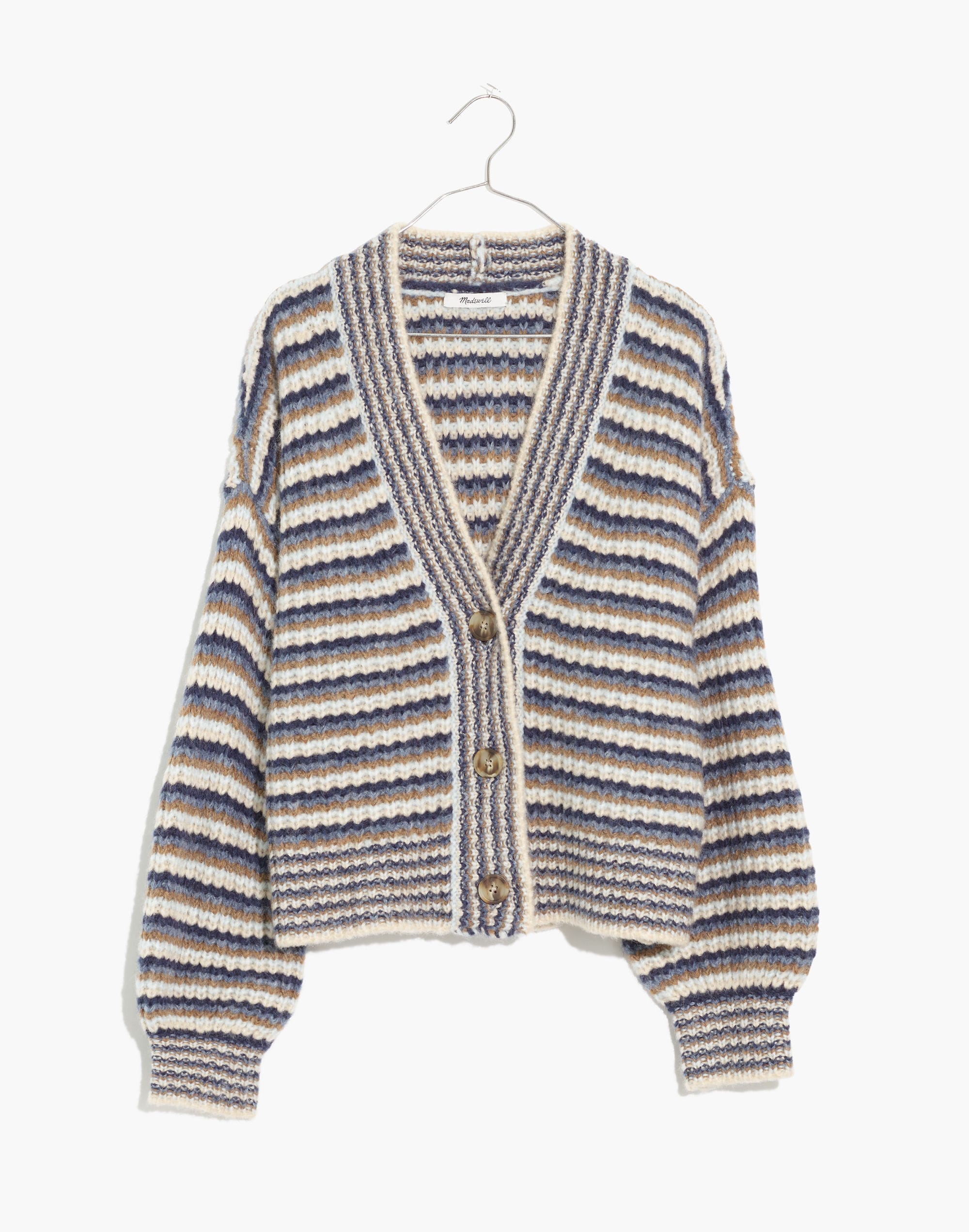 Waller Crop Cardigan Sweater in Stripe