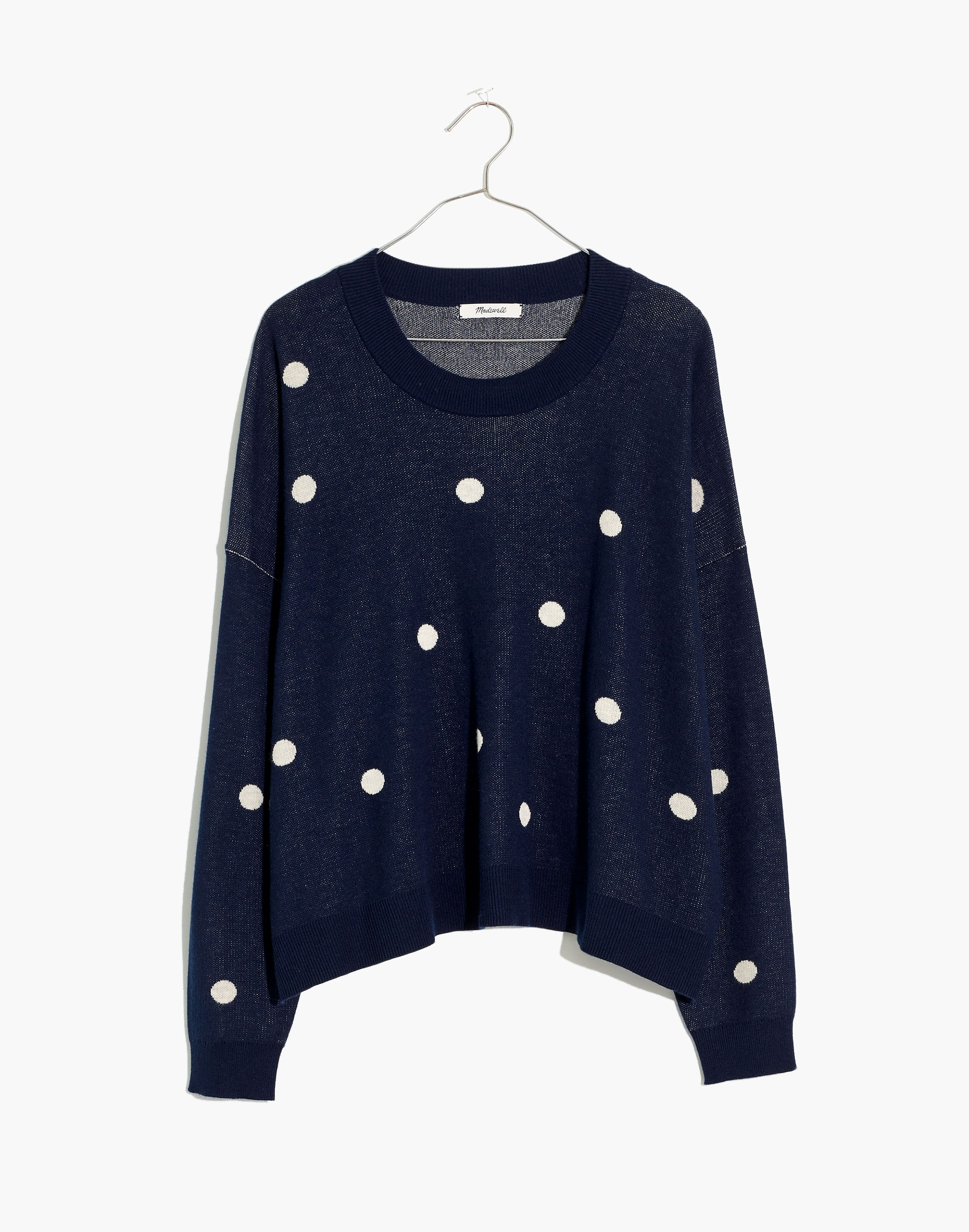 Madewell leopard dot pullover on sale sweater