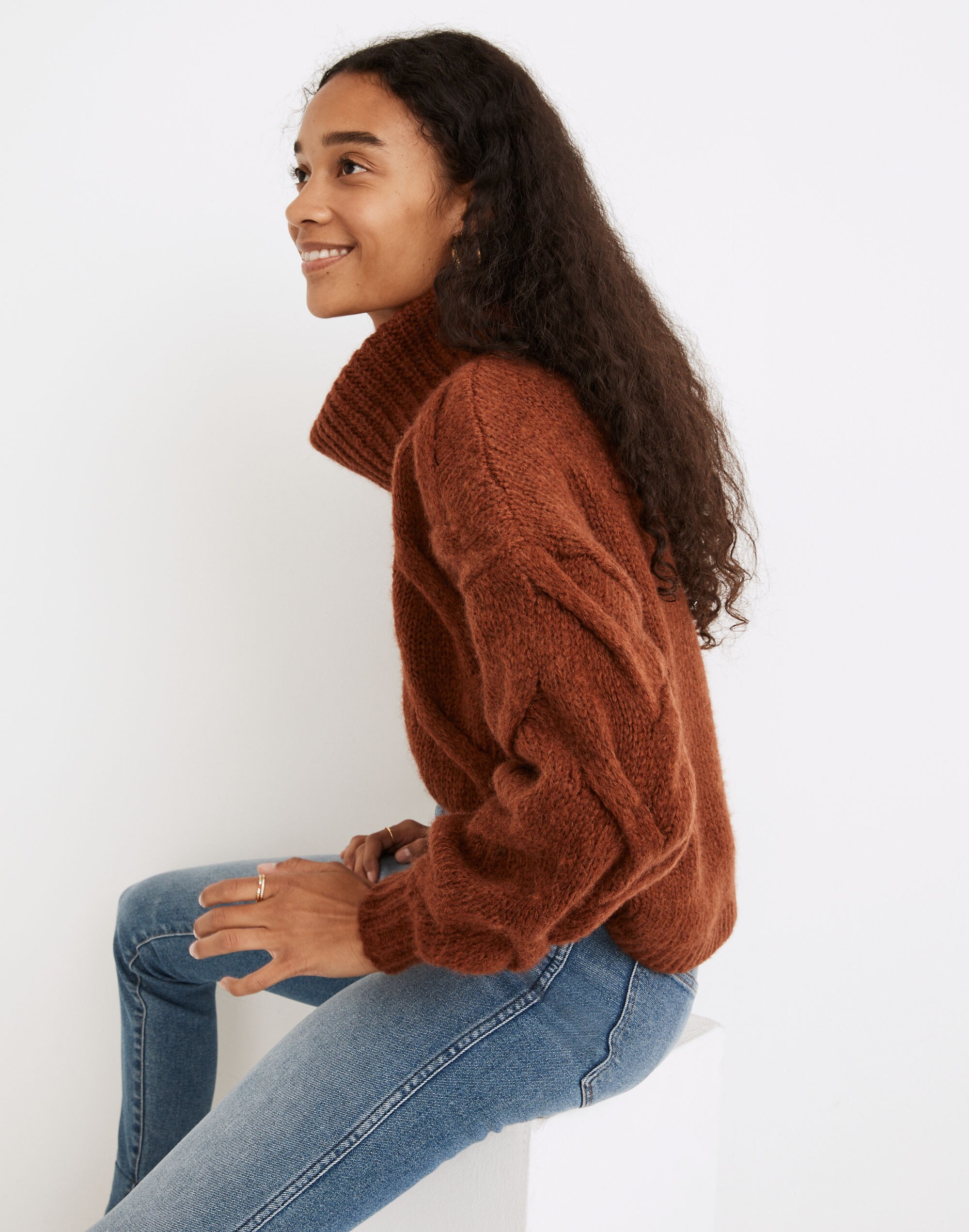 Somervell Modern Cable Turtleneck Sweater | Madewell