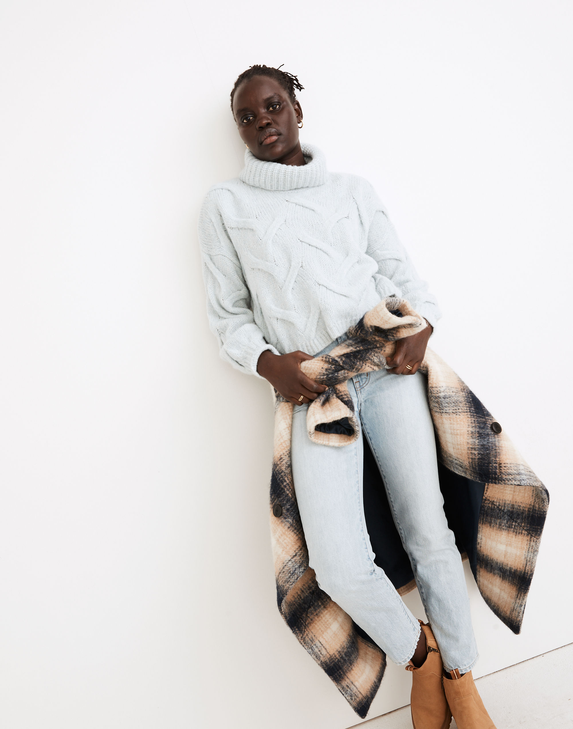 Somervell Modern Cable Turtleneck Sweater | Madewell