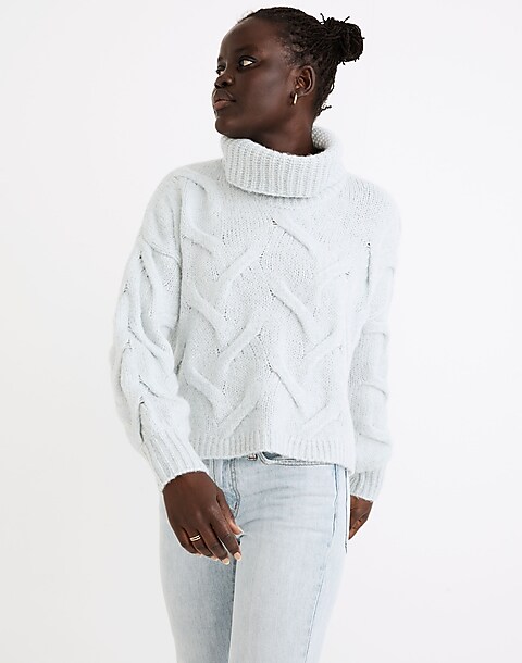 Somervell Modern Cable Turtleneck Sweater