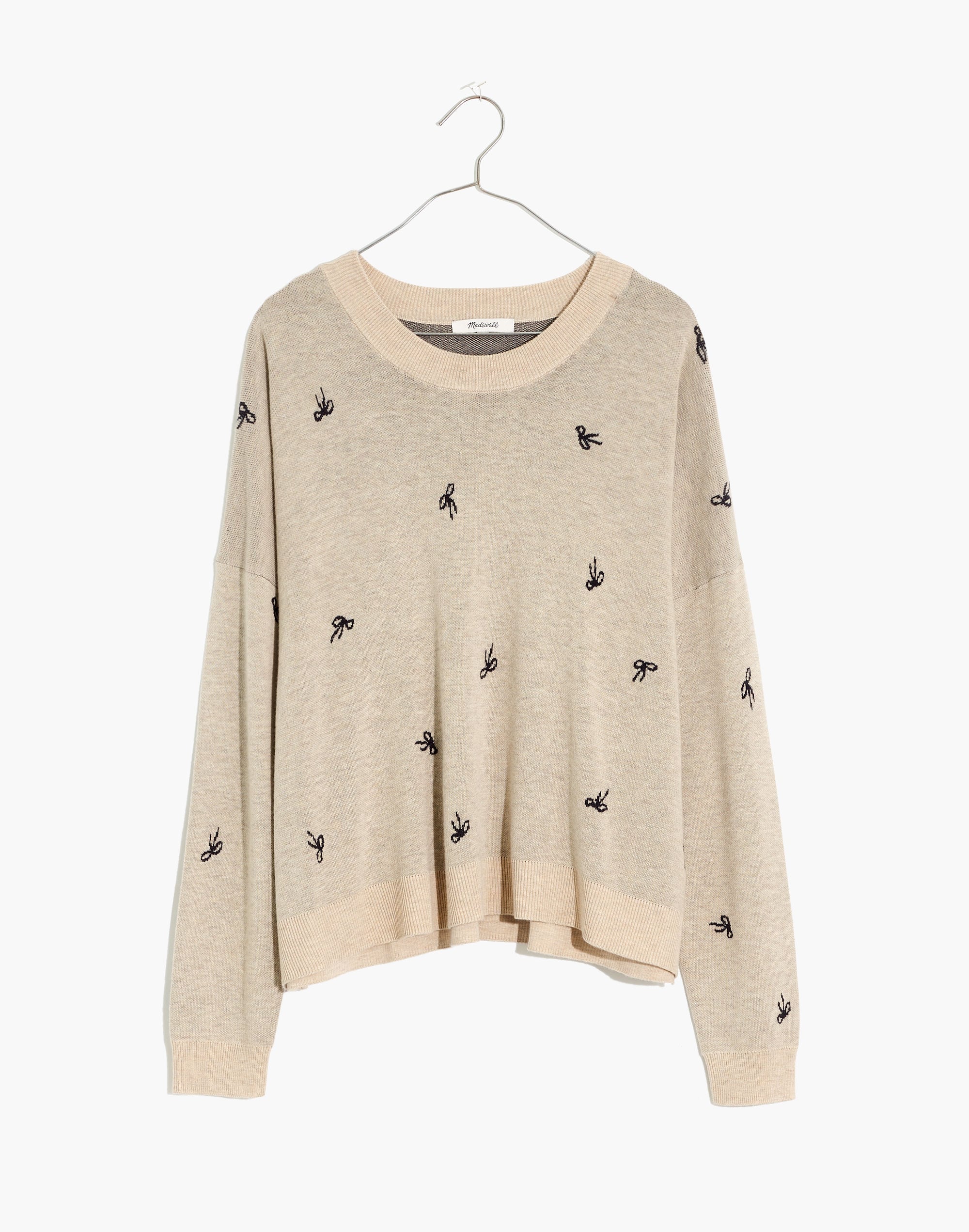 Bow Jacquard Pullover Sweater | Madewell