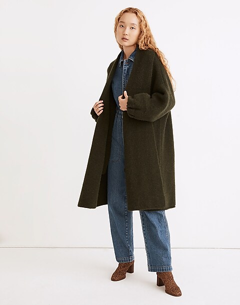 Glenridge Shawl-Collar Sweater-Coat