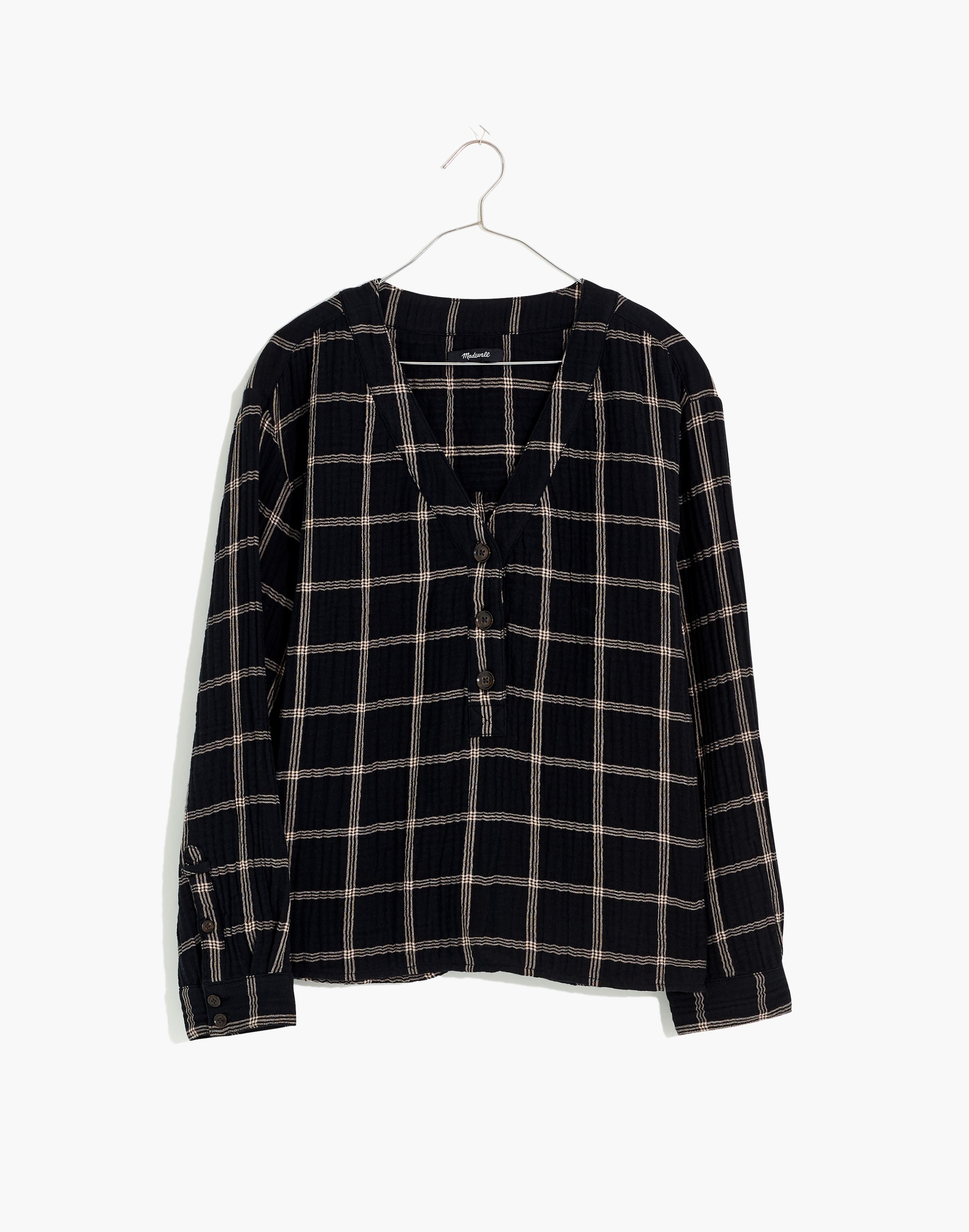 Lightspun Evert Top Windowpane | Madewell