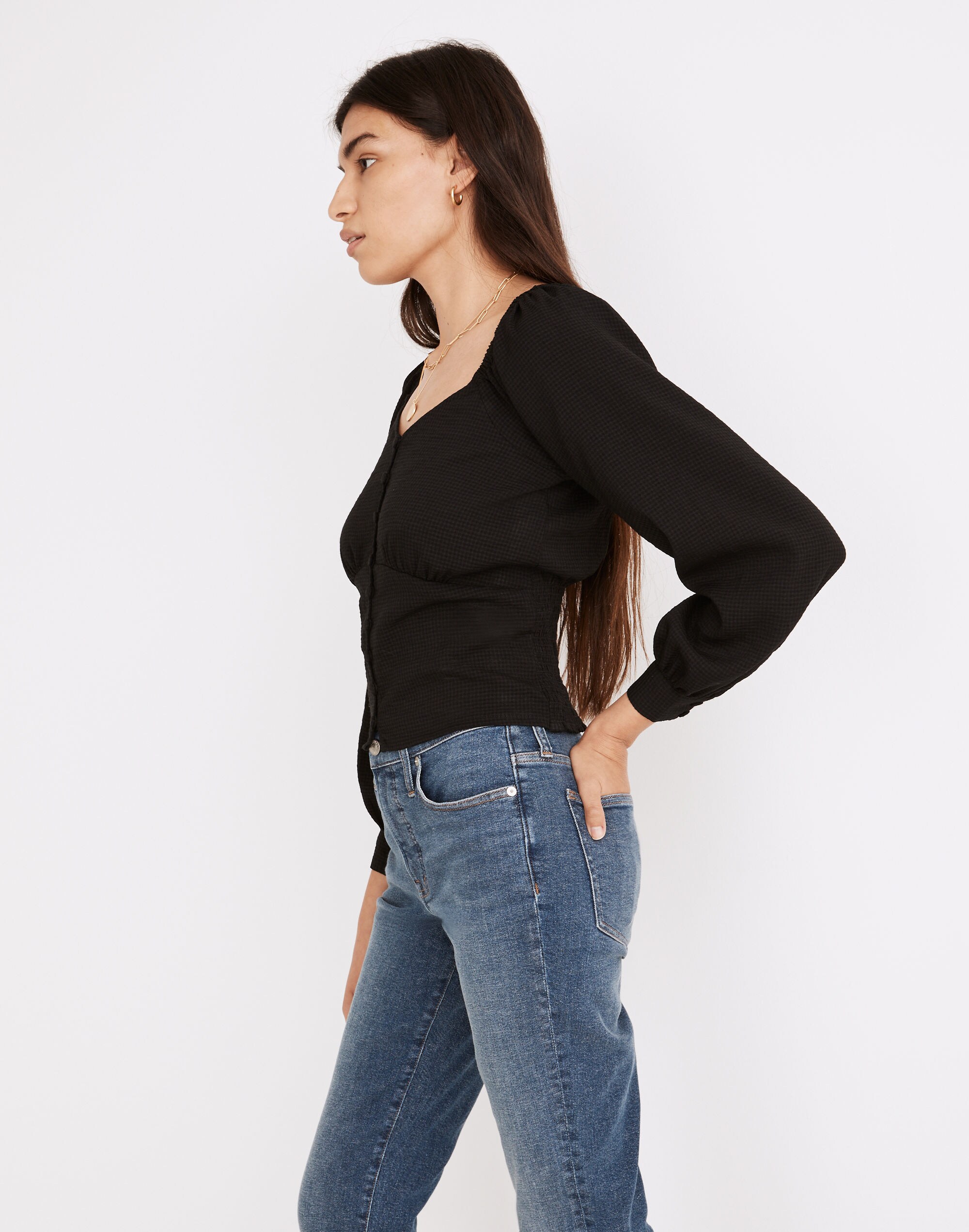 Preston Puff-Sleeve Top | Madewell