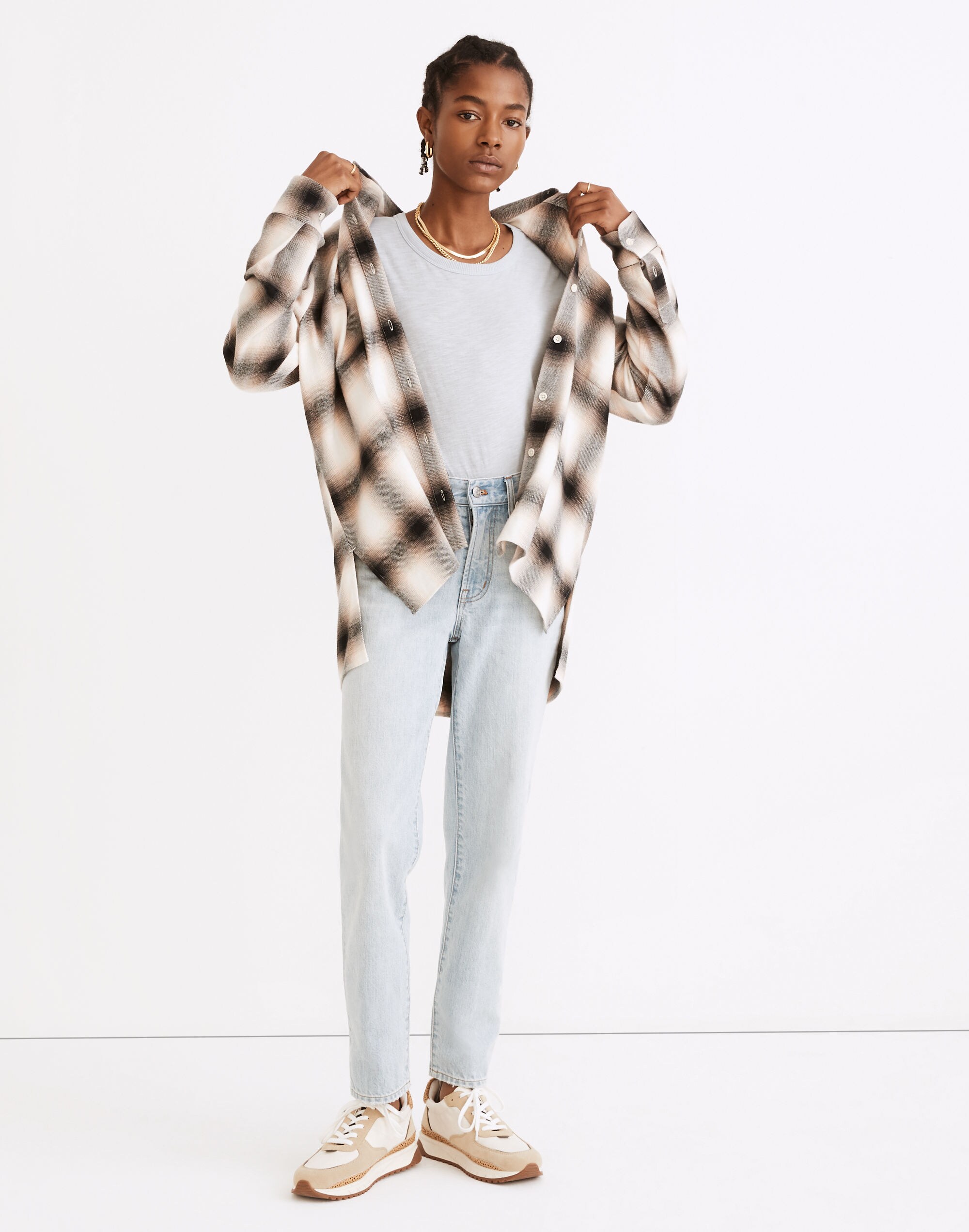 Flannel Oversized Ex-Boyfriend Shirt Robson Plaid | Madewell