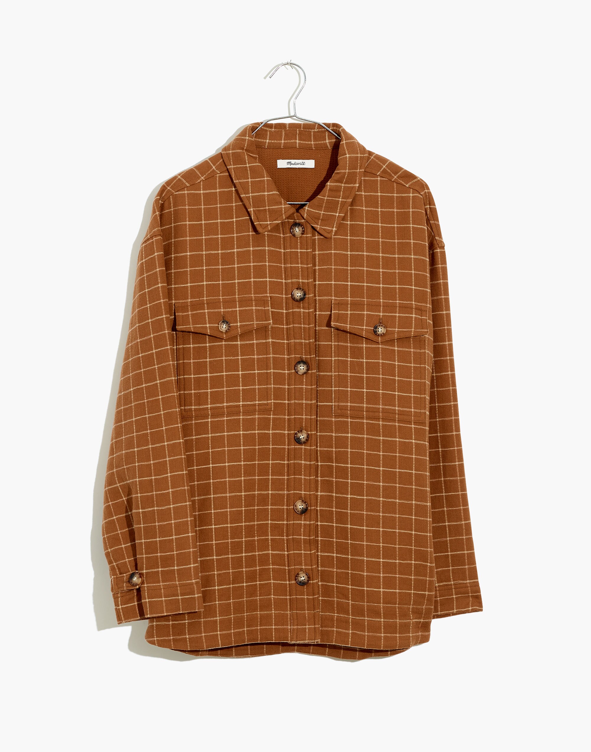 Waffleback Branner Shirt-Jacket Windowpane | Madewell