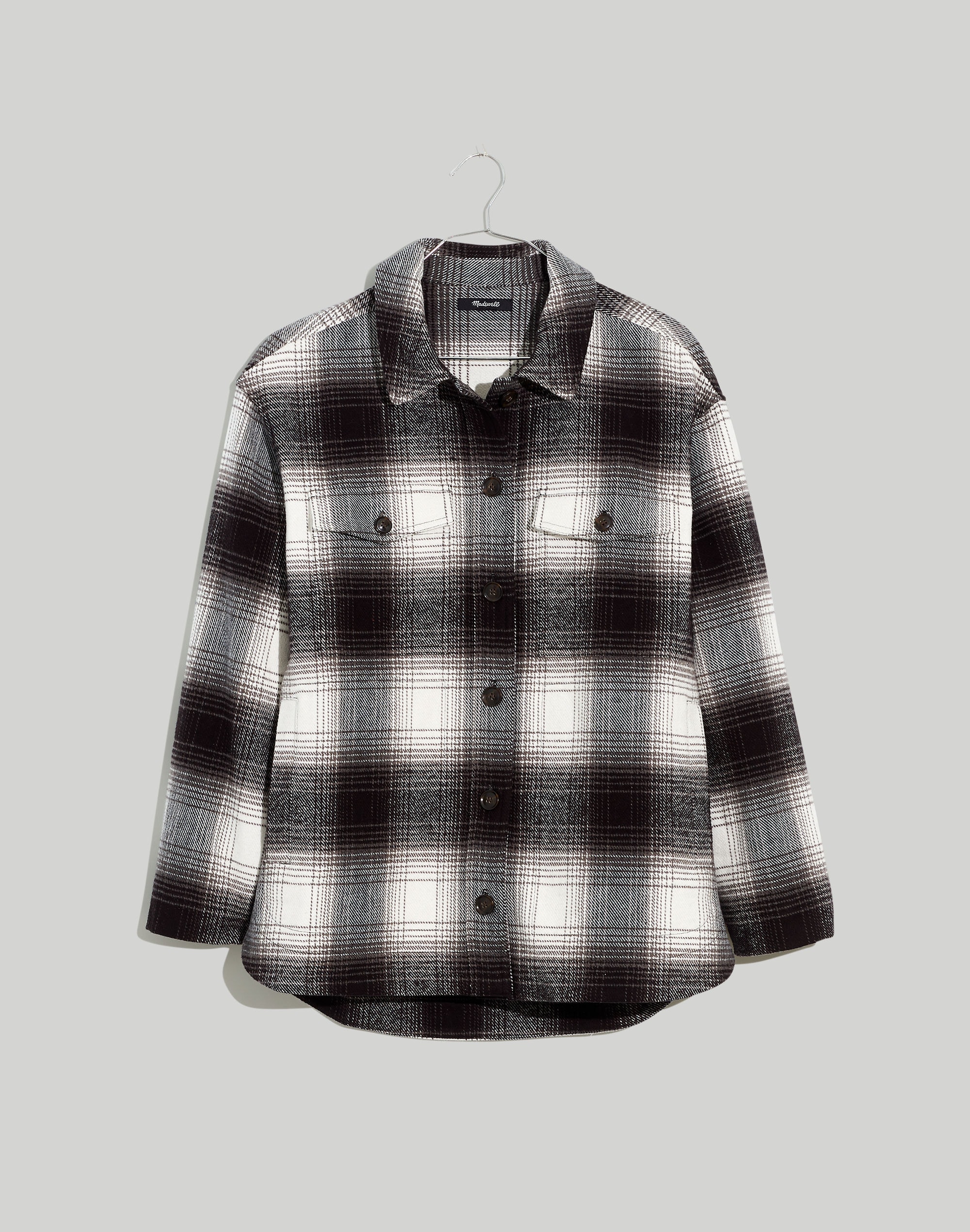 Twill Flannel Shirt-Jacket Windowpane Plaid | Madewell