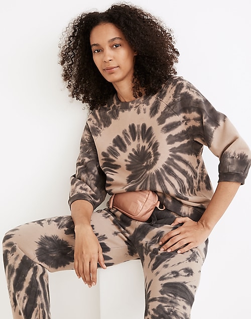 ASOS DESIGN bubble crepe button back long sleeve jumpsuit in leopard print