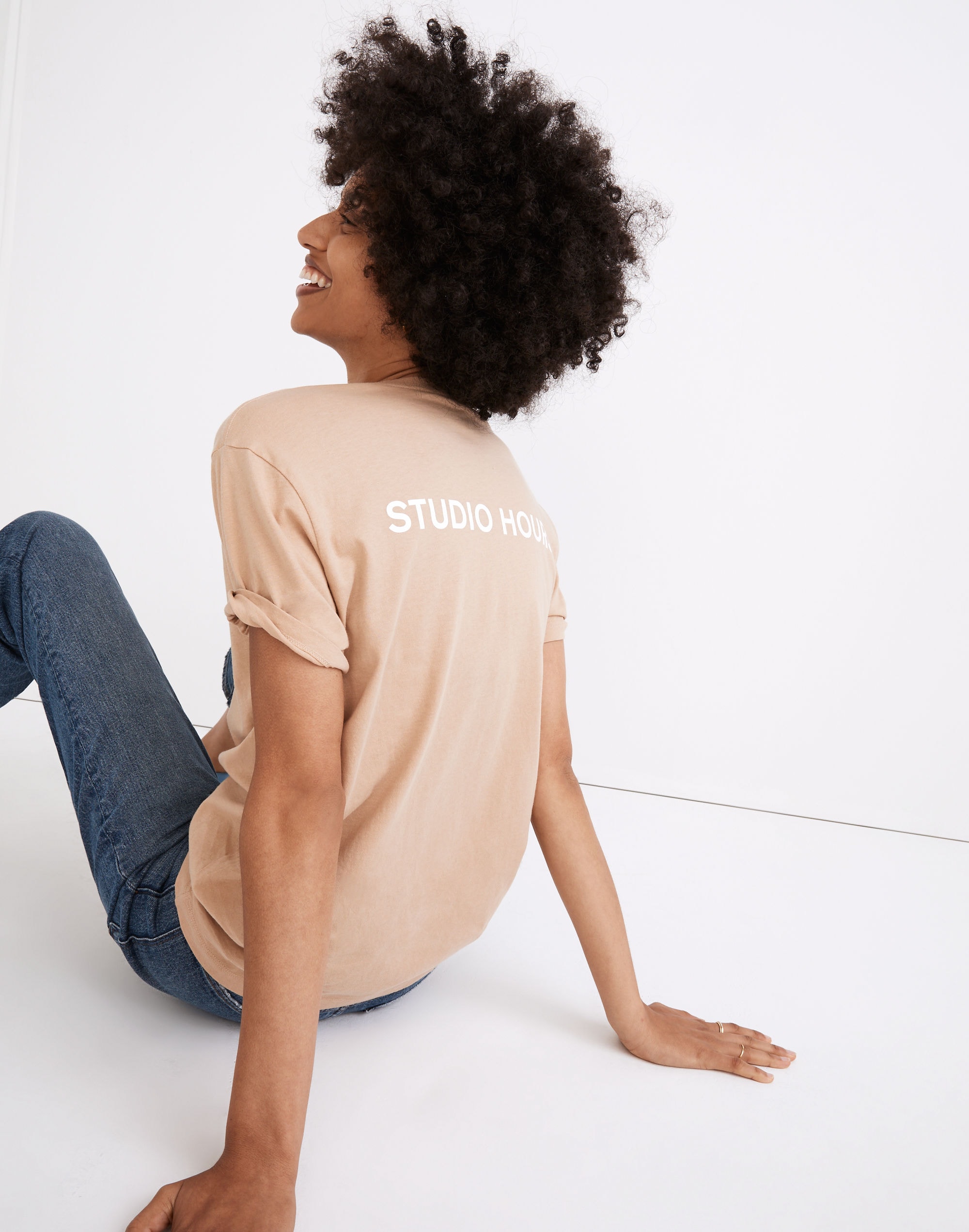 Madewell x BACKDROP Studio Hours Softfade Cotton Relaxed Tee |