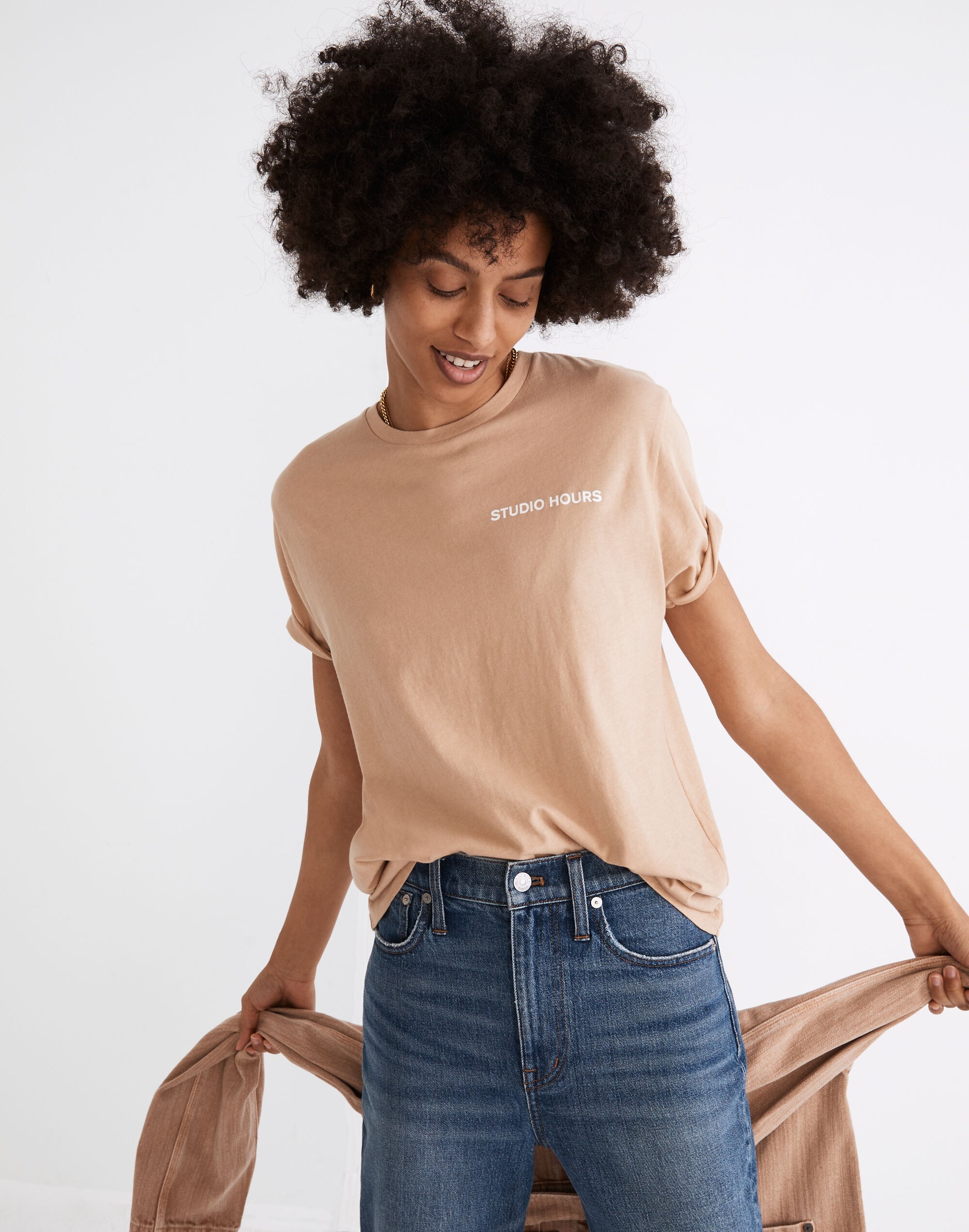 Madewell x BACKDROP Studio Hours Softfade Cotton Relaxed Tee | Madewell