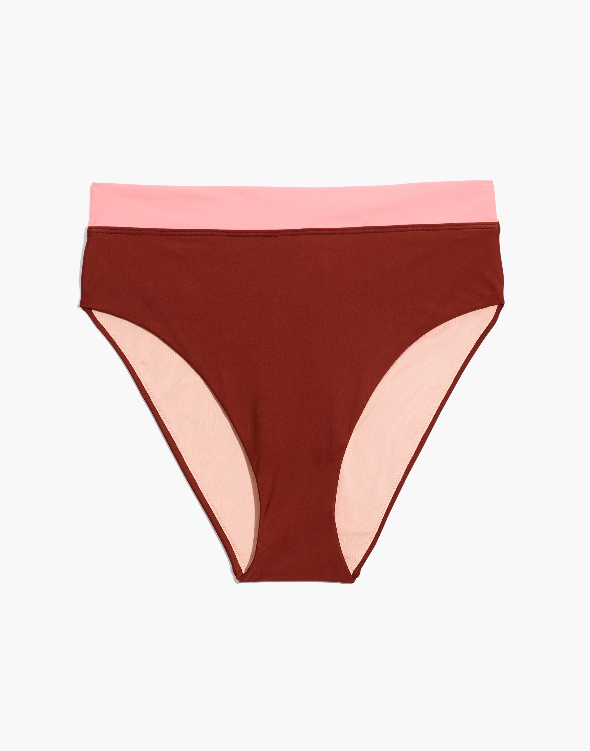 Madewell Second Wave High-Cut Bikini Bottom in Colorblock | Madewell