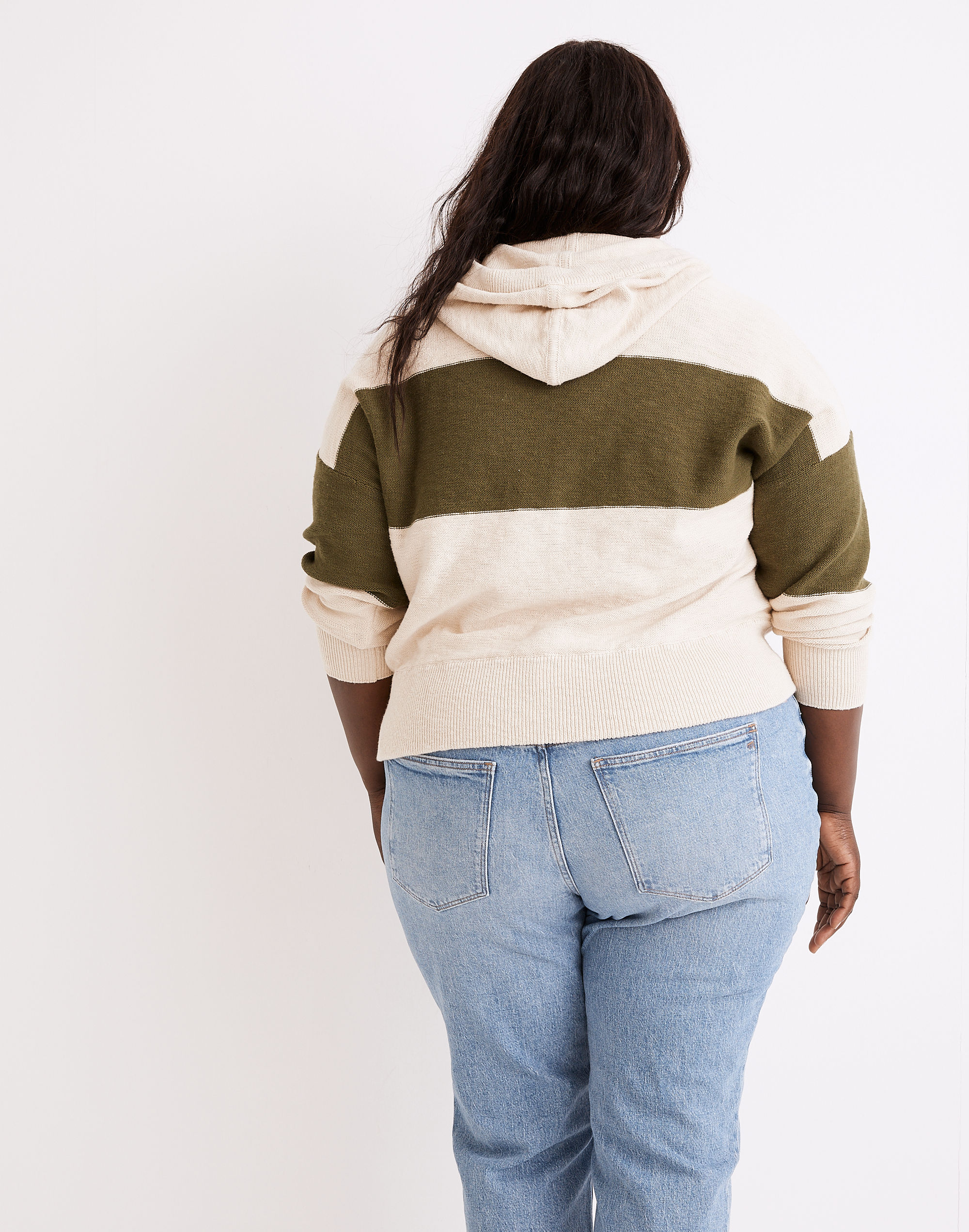 Plus Clairview Hoodie Sweater in Colorblock | Madewell