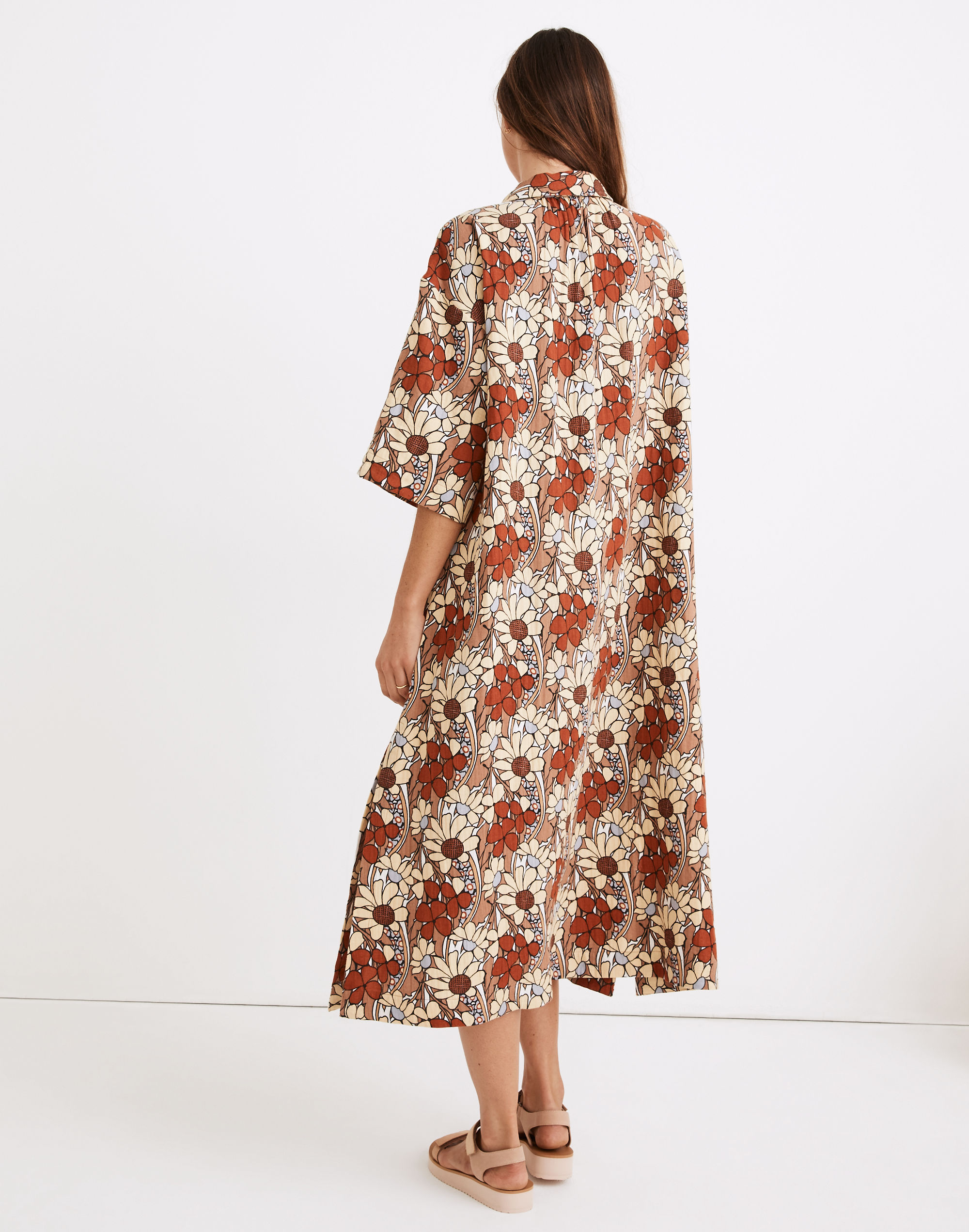 Lightestspun Cover-Up Maxi Shirtdress Daydream Floral | Madewell