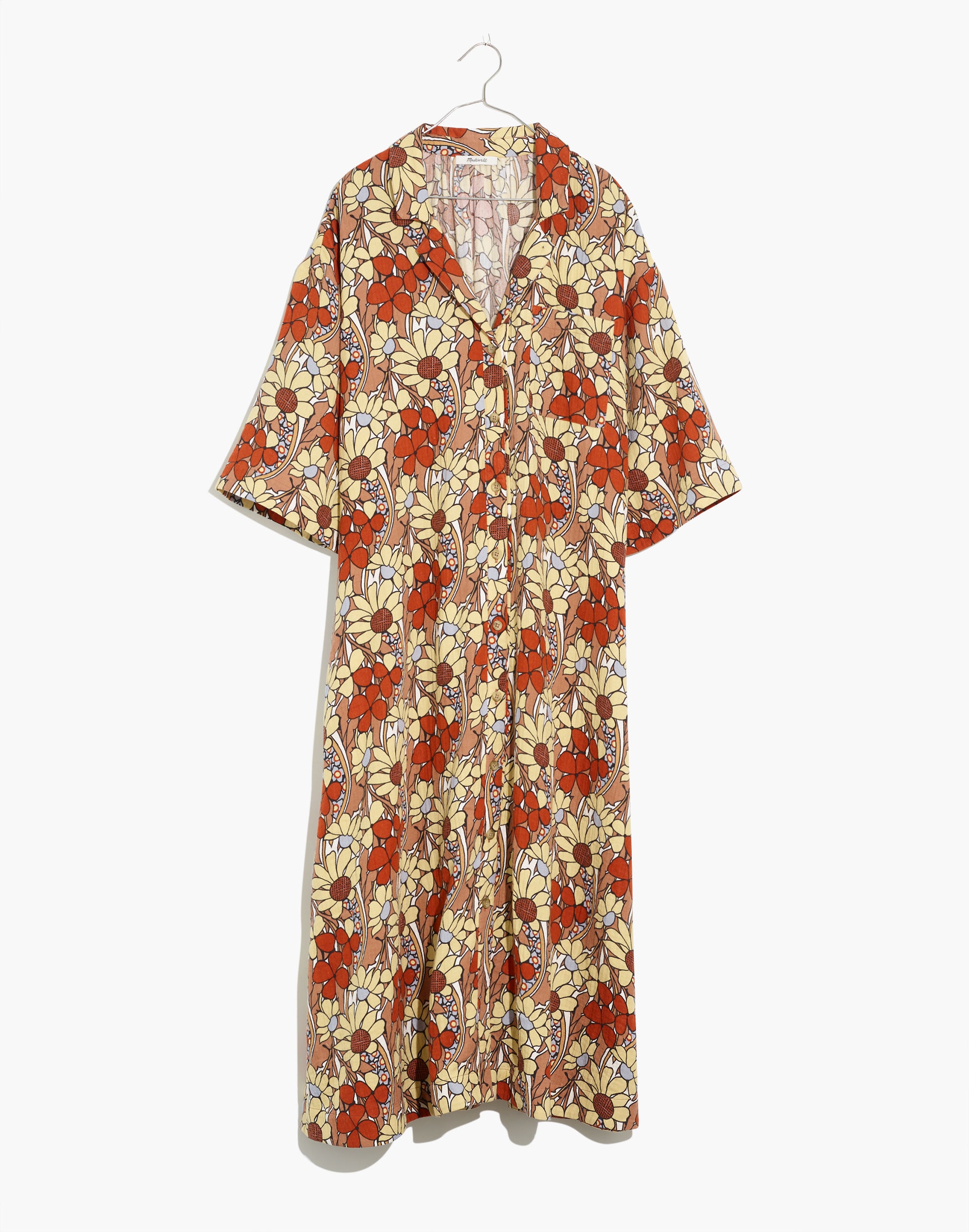 Lightestspun Cover-Up Maxi Shirtdress Daydream Floral | Madewell