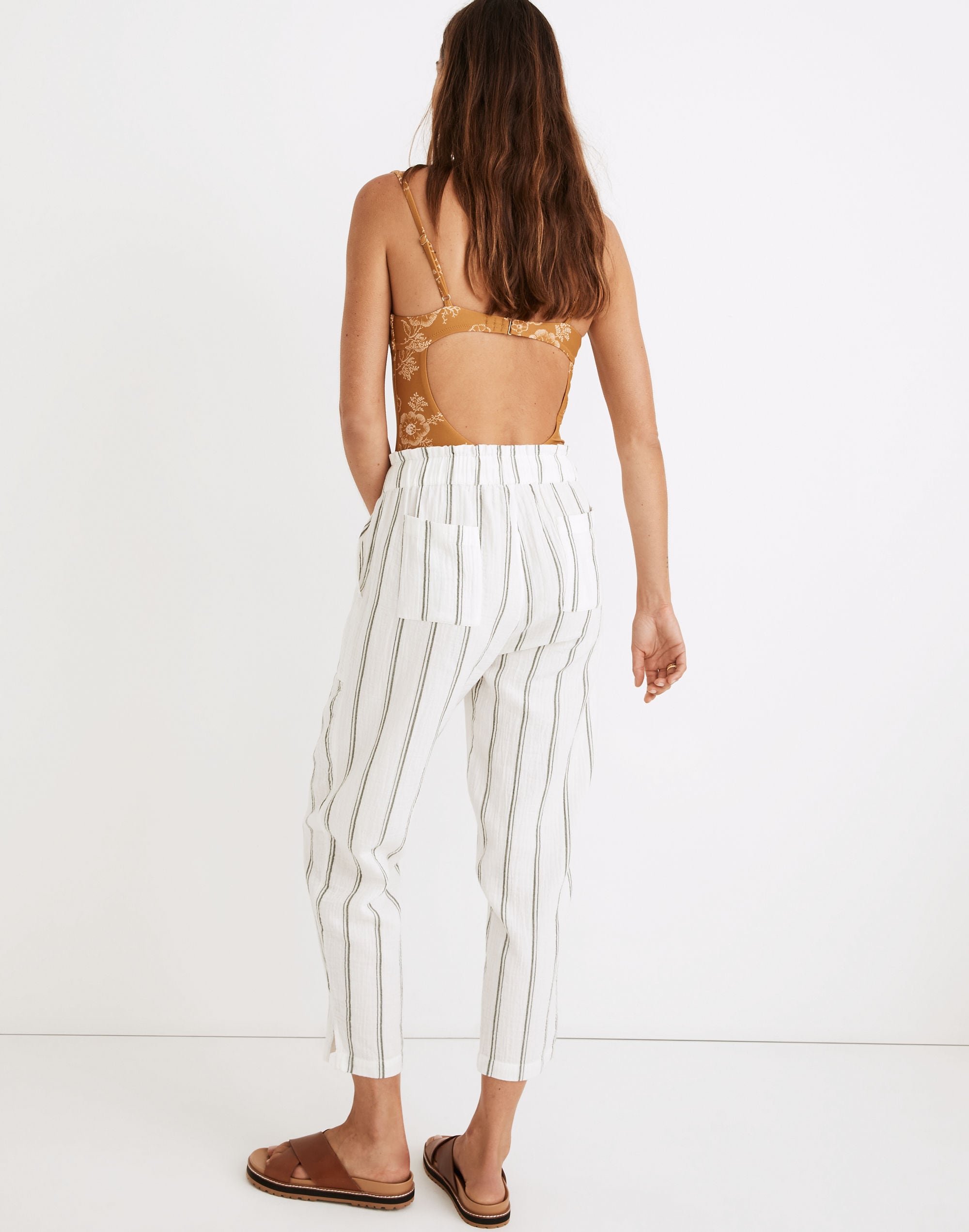 Lightestspun Beach Cover-Up Track Trousers in Stripe | Madewell