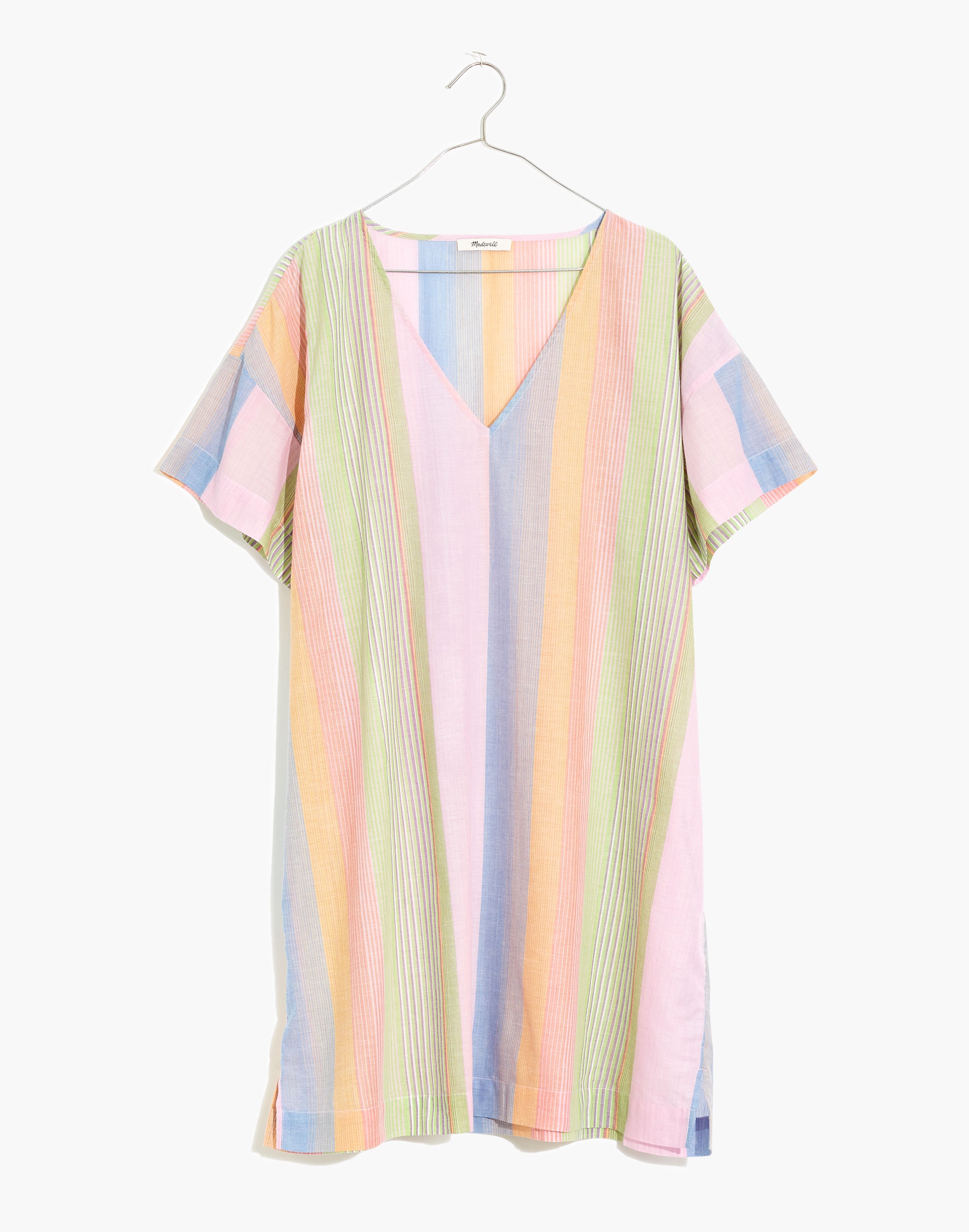 Cover-Up Tunic Dress Rainbow Stripe | Madewell