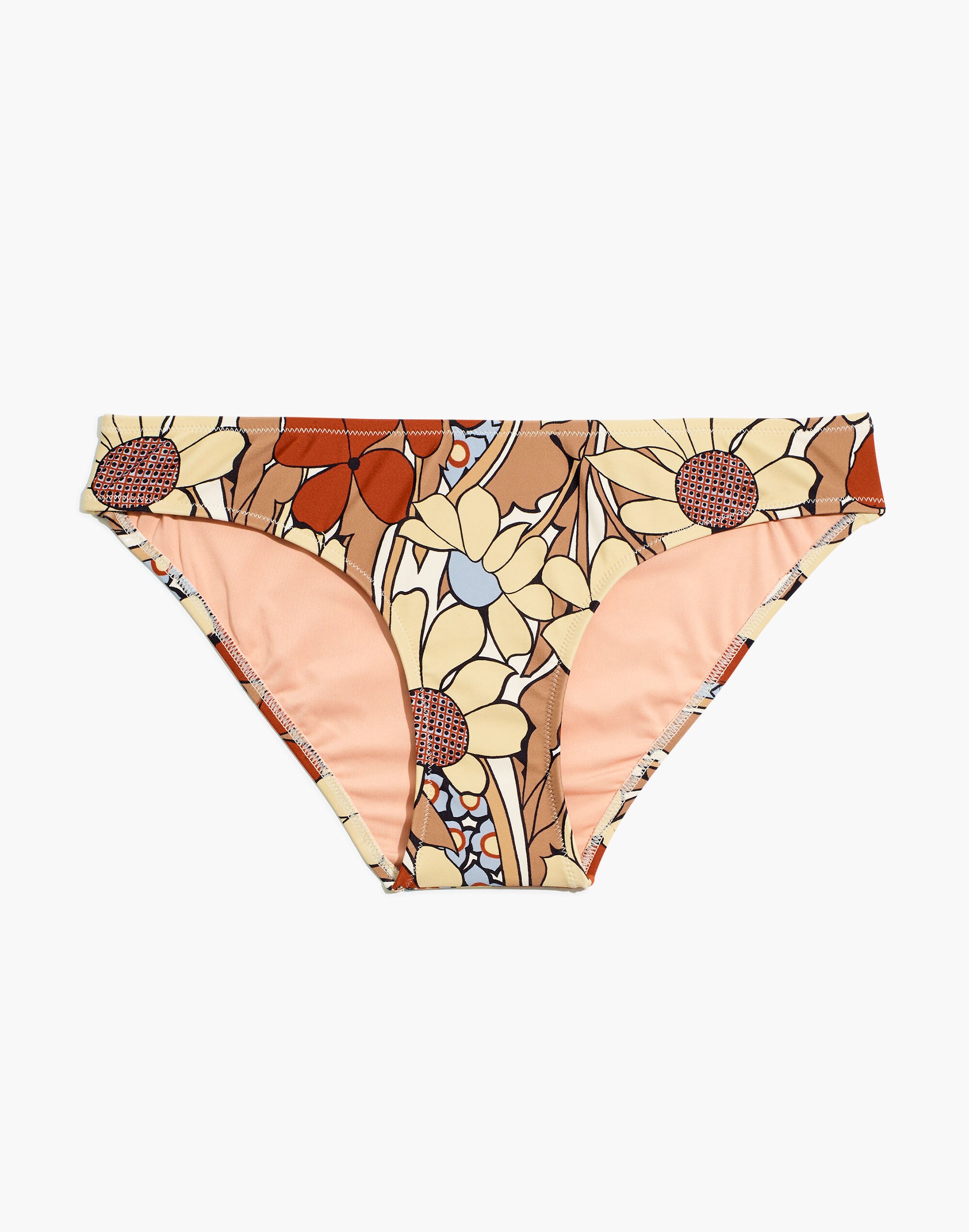 Madewell Second Wave Classic Bikini Bottom Daydream Floral |